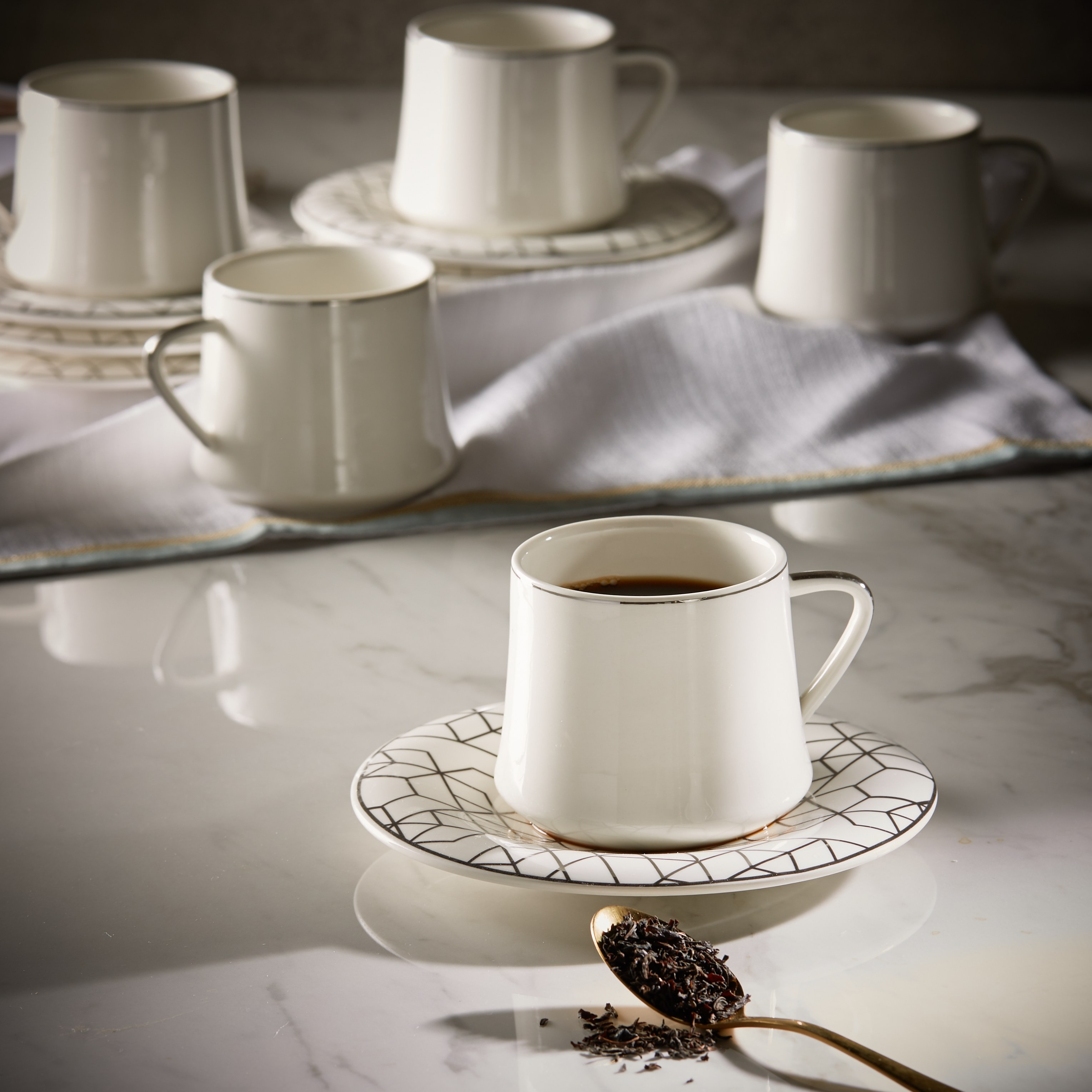 Kimi 12-Piece Printed Tea Set - 190 ml-household-dining-teaandcoffee-teaandcoffeesets-image-2