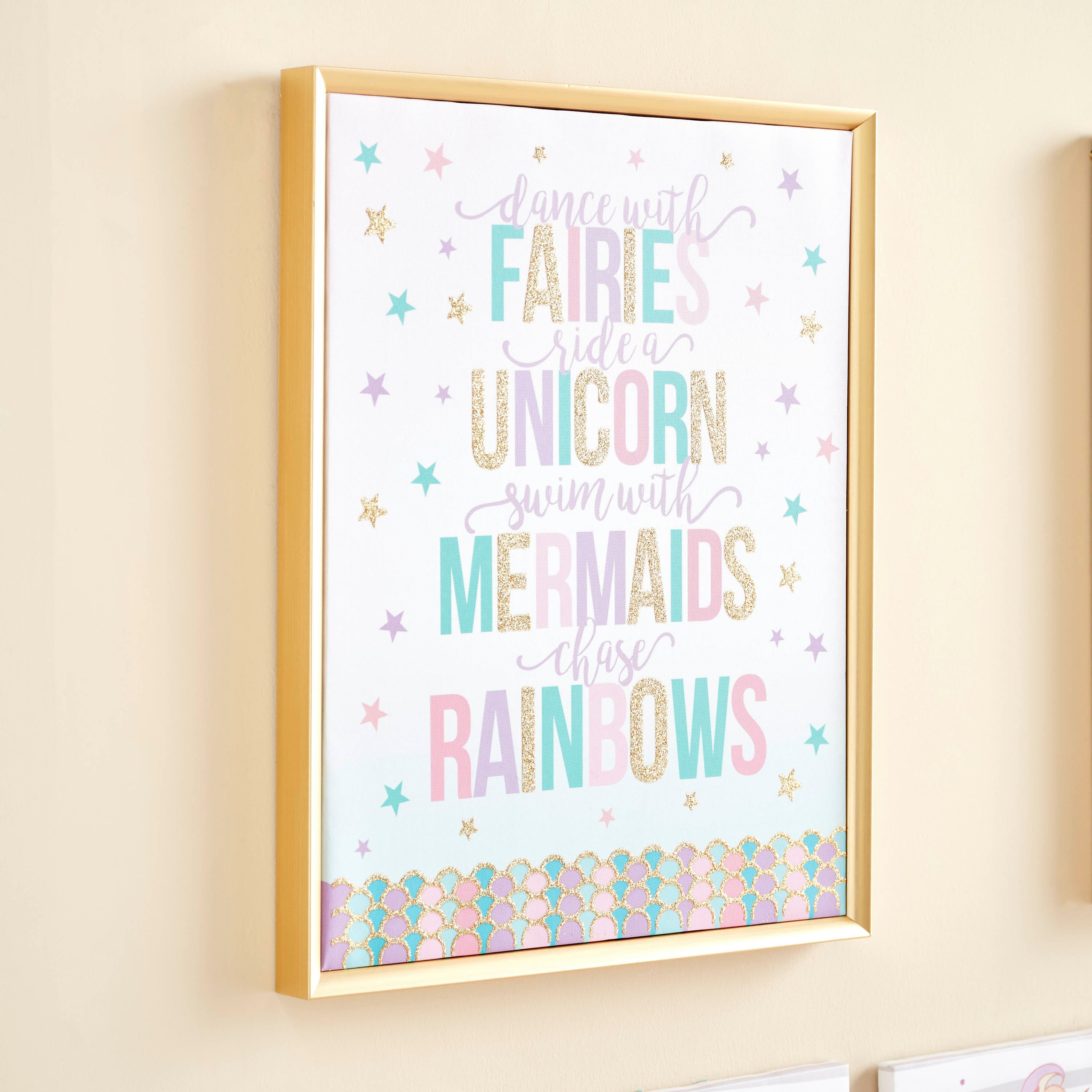 لوحة كانفاس بطبعات يونيكورن - باوليتا-kids-decorandlighting-decor-wallart-image-2