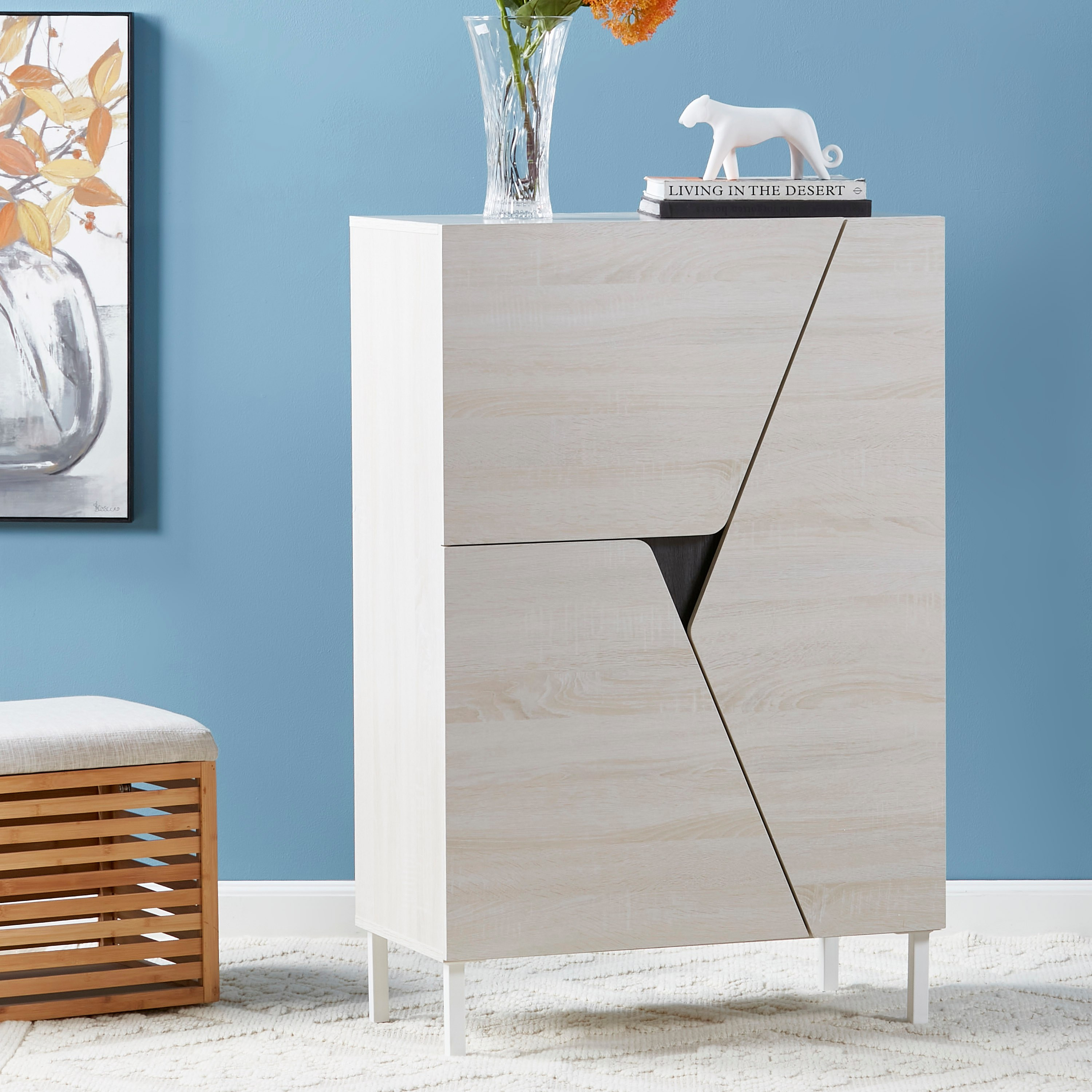 Frey 15-Pair Shoe Cabinet