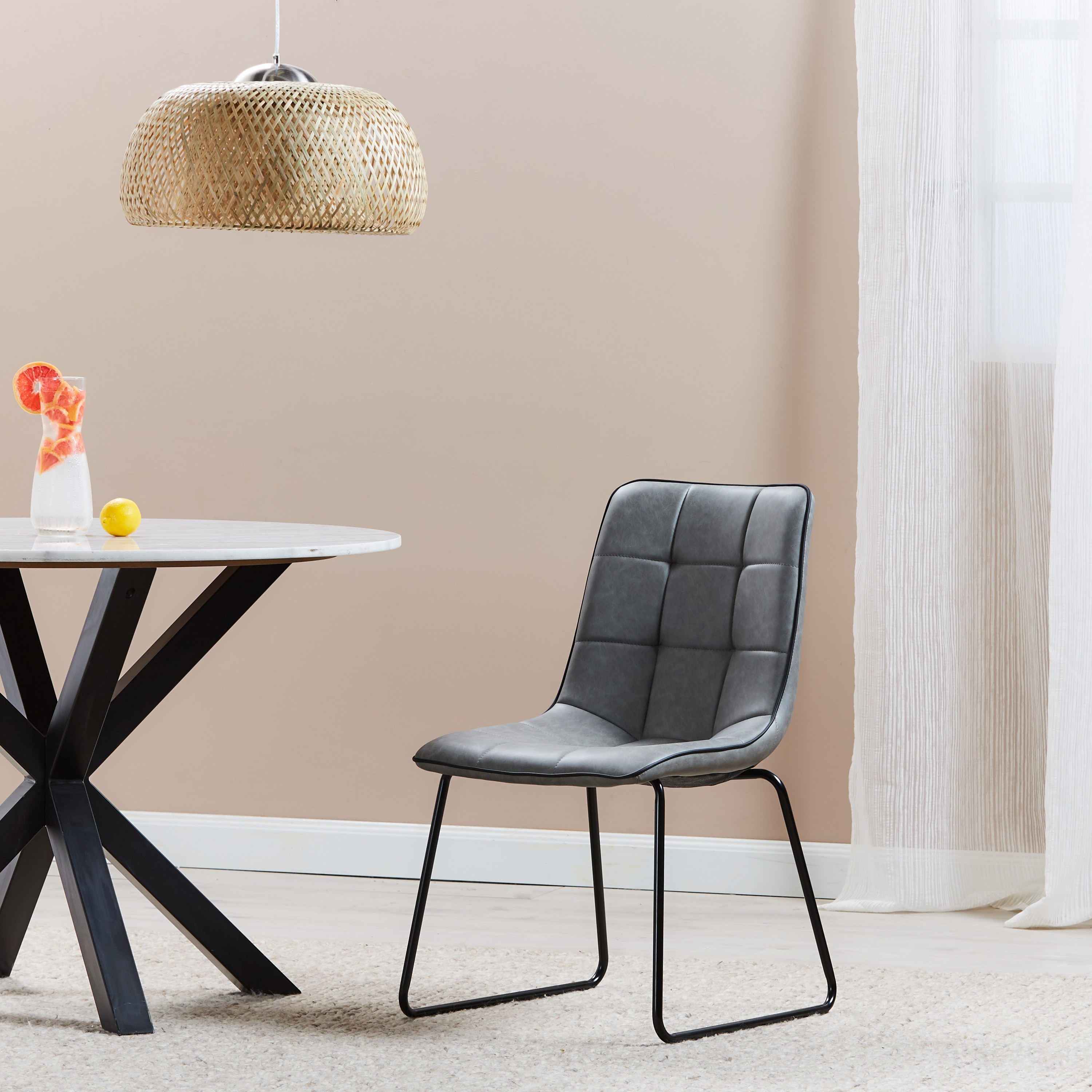 كرسي سفرة جلد - هامبتون-furniture-diningroom-chairsandbenches-image-5