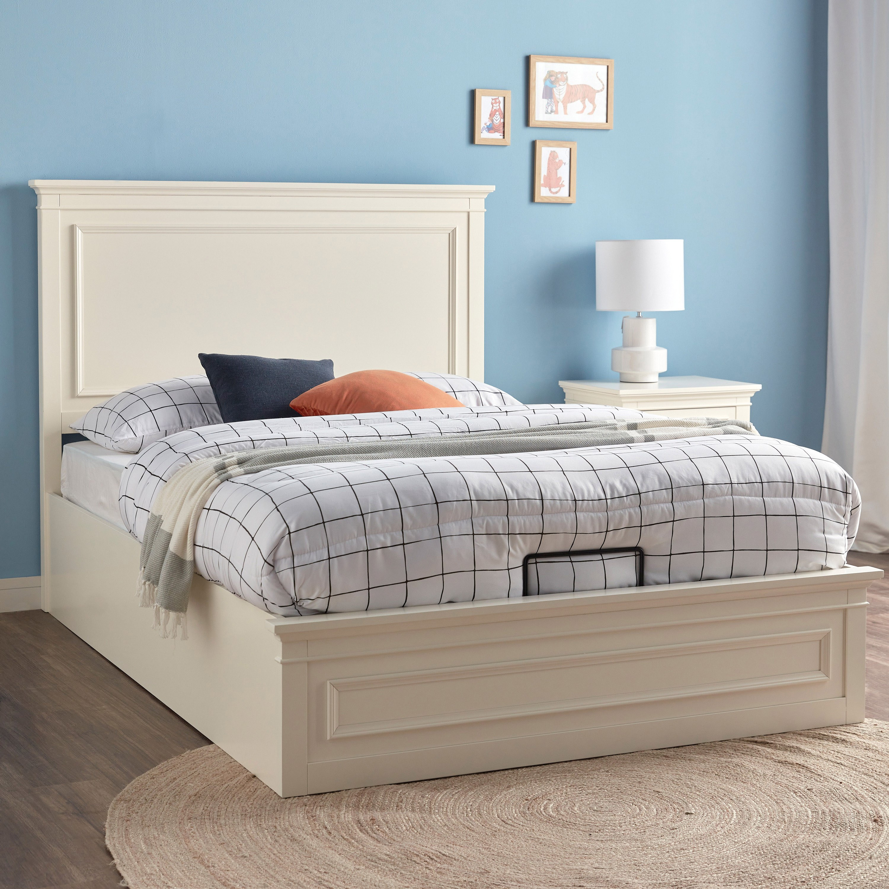 Magnolia oak white twin clearance mates storage bed