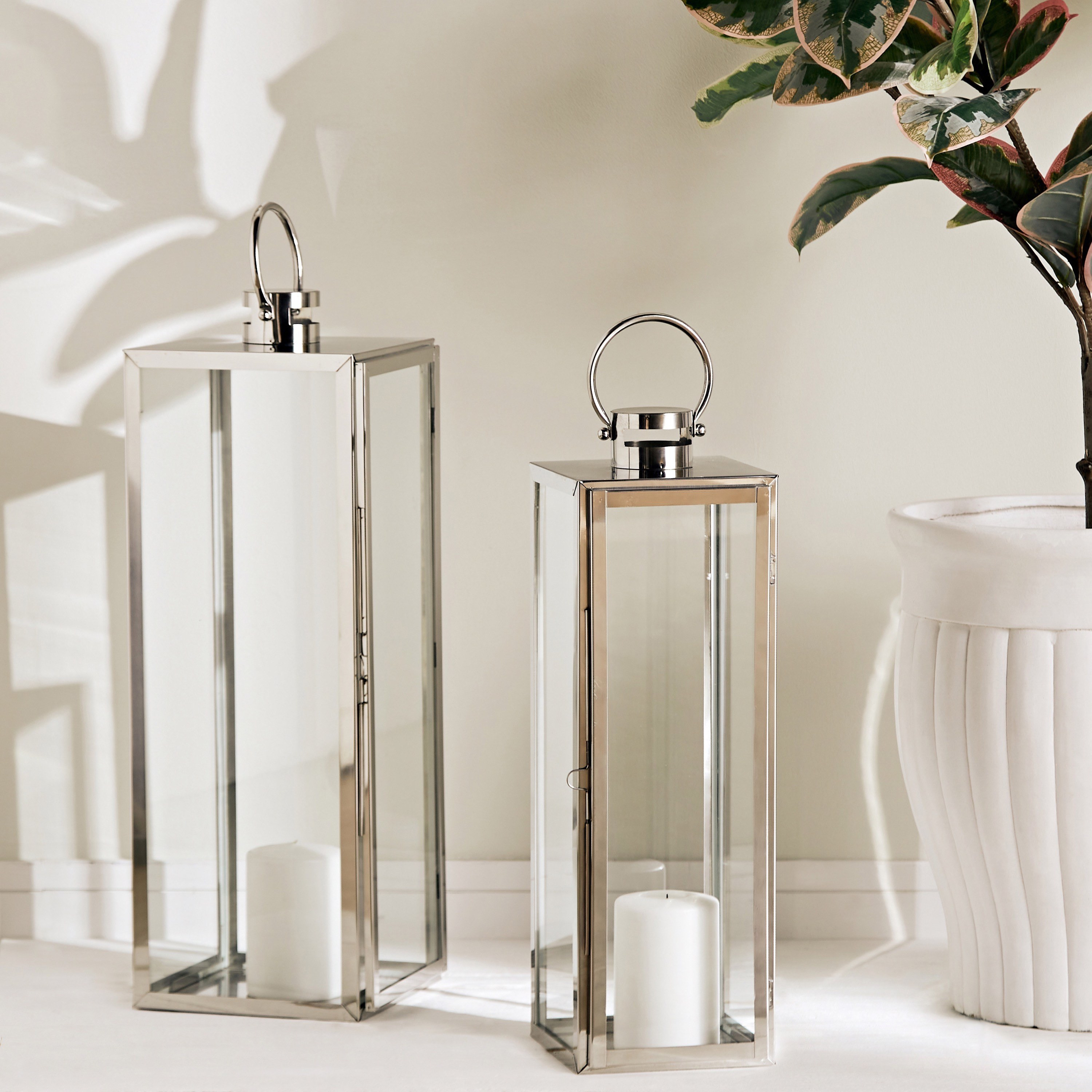 Charles Nested Steel and Glass Lantern-household-decor-candleholdersandlanterns-image-3