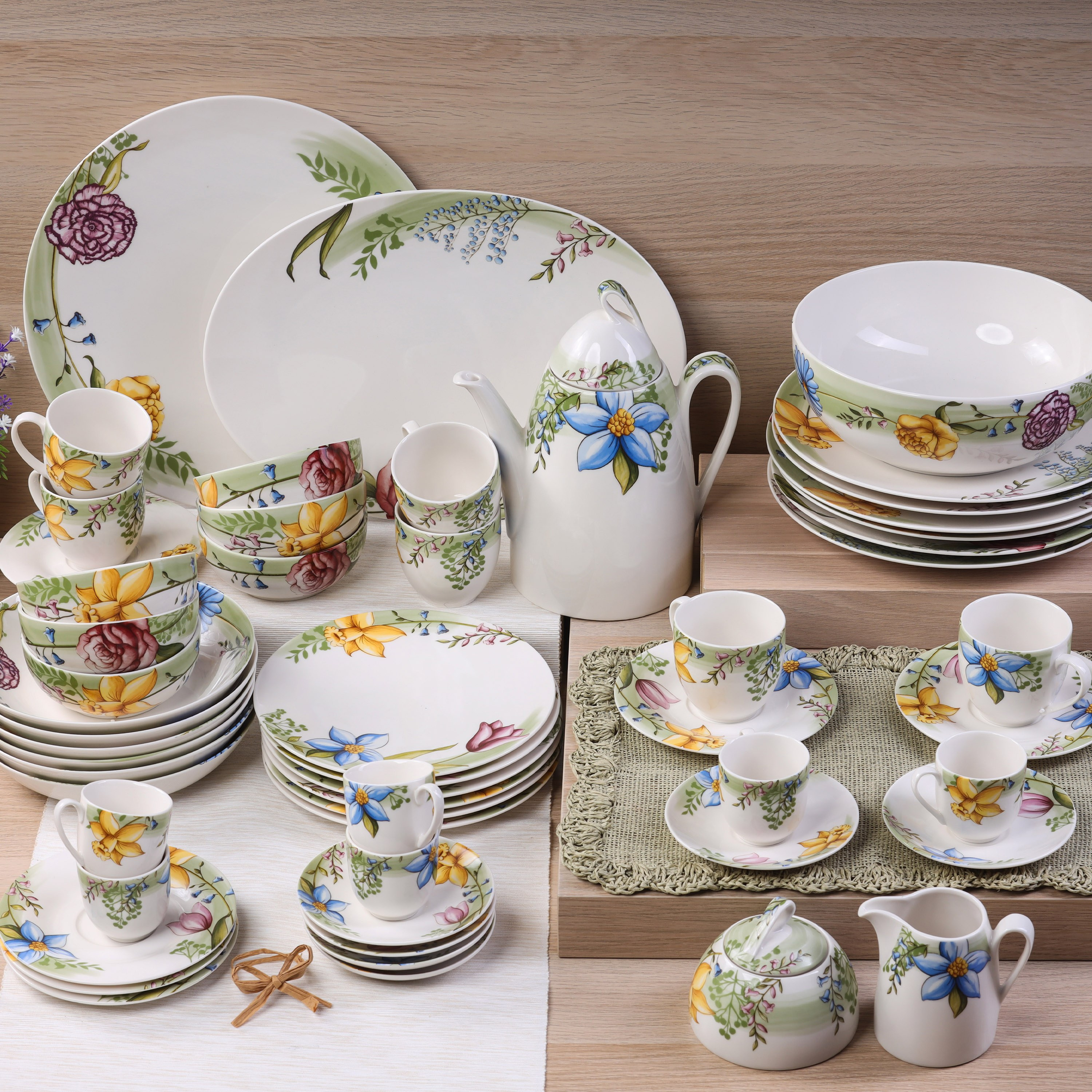 Shop Snow Porcelain 56 Piece Dinner Set Online Home Centre Egypt