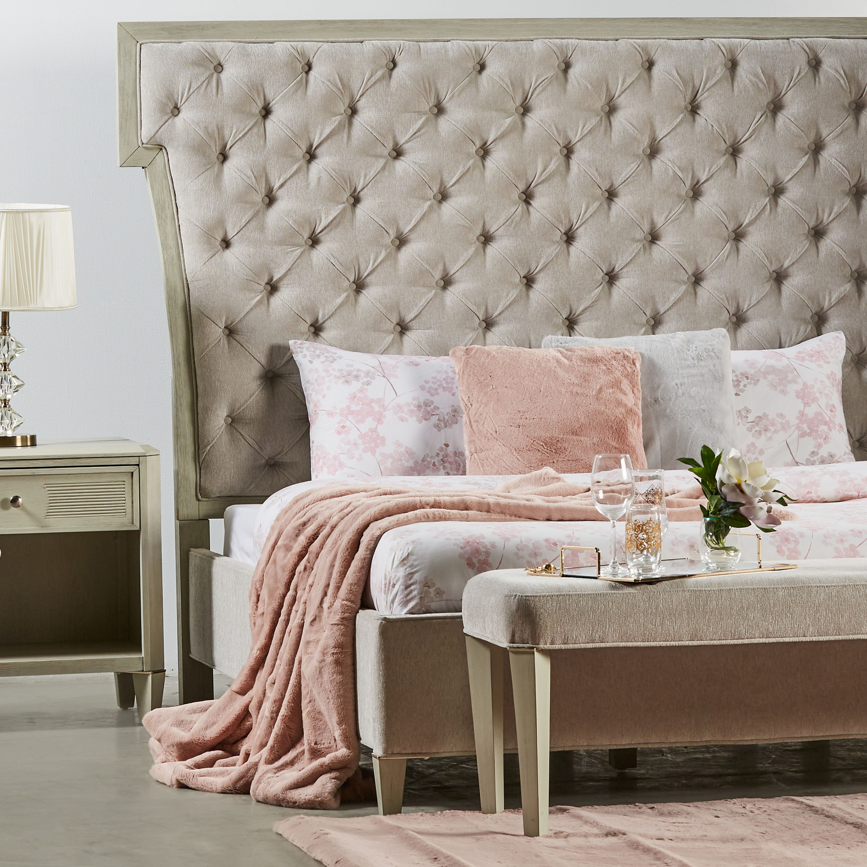 Hanna Floral Print 3-Piece Queen Comforter Set- 200x240 cm-household-bedding-comfortersandbedspreads-comforters-image-4