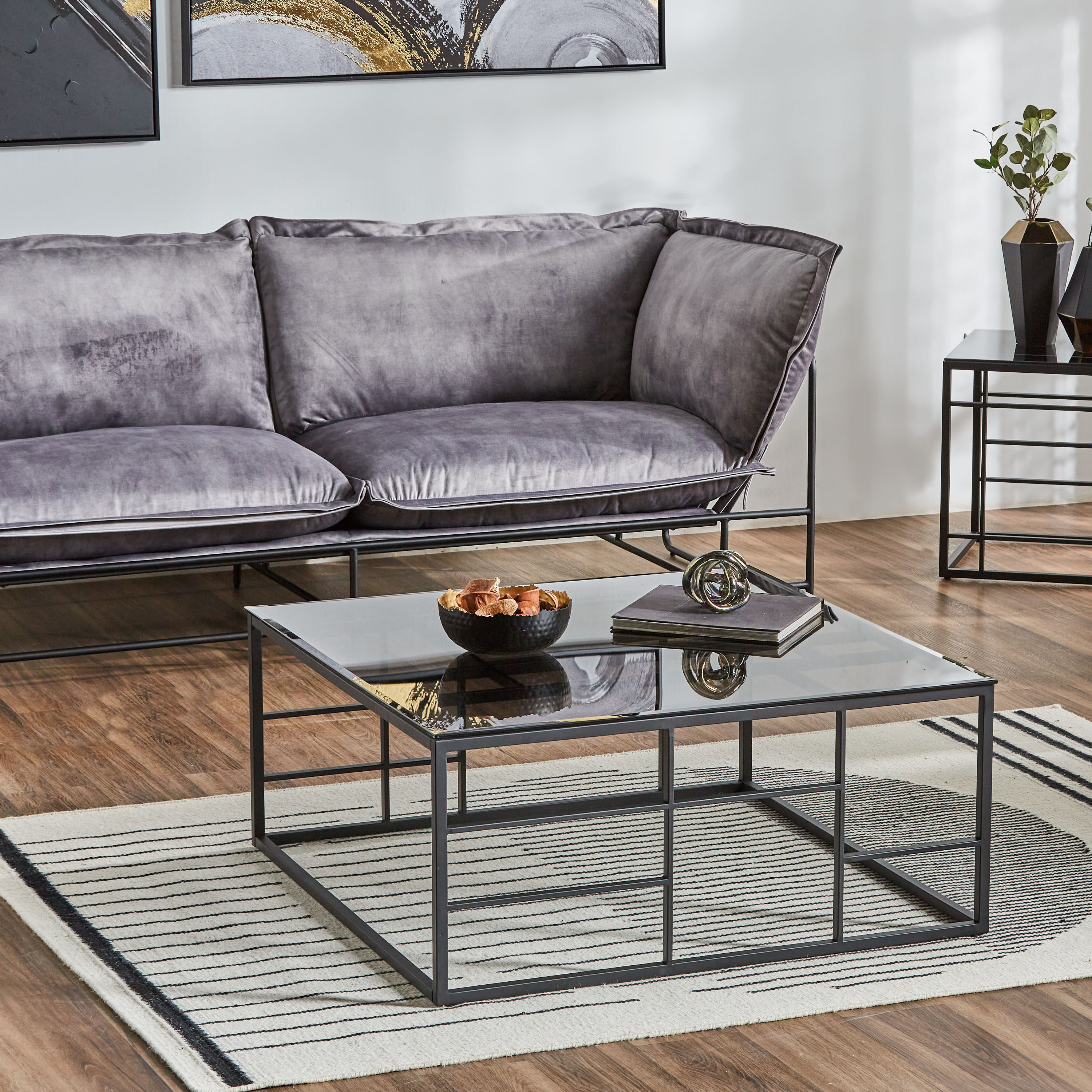 Glass top center table deals for living room