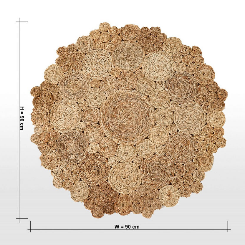 سجادة جوت مصنوعة يدويًا - فيفيان - 90 سم-household-rugsandcarpets-rugs-image-7