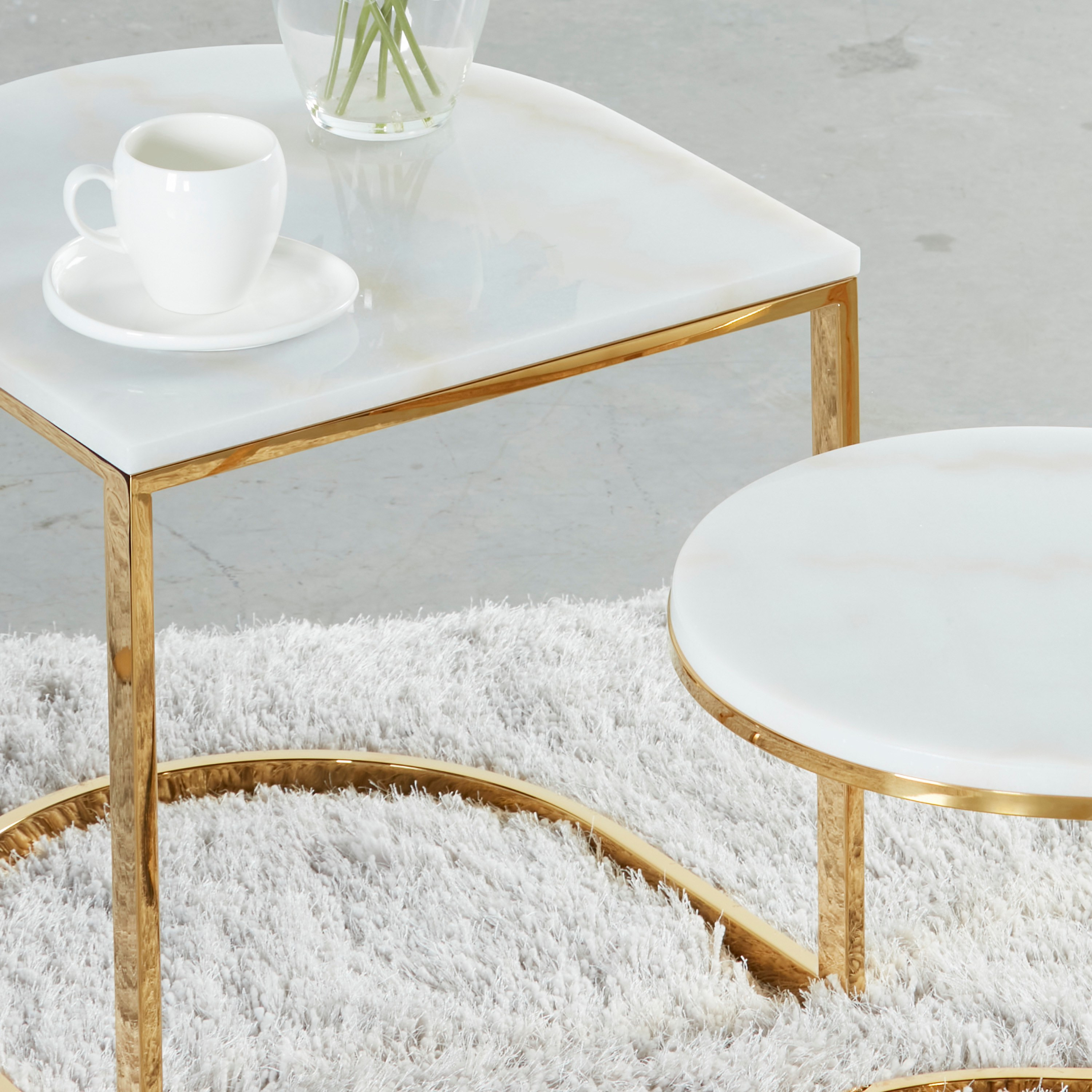 Marble nest outlet coffee table