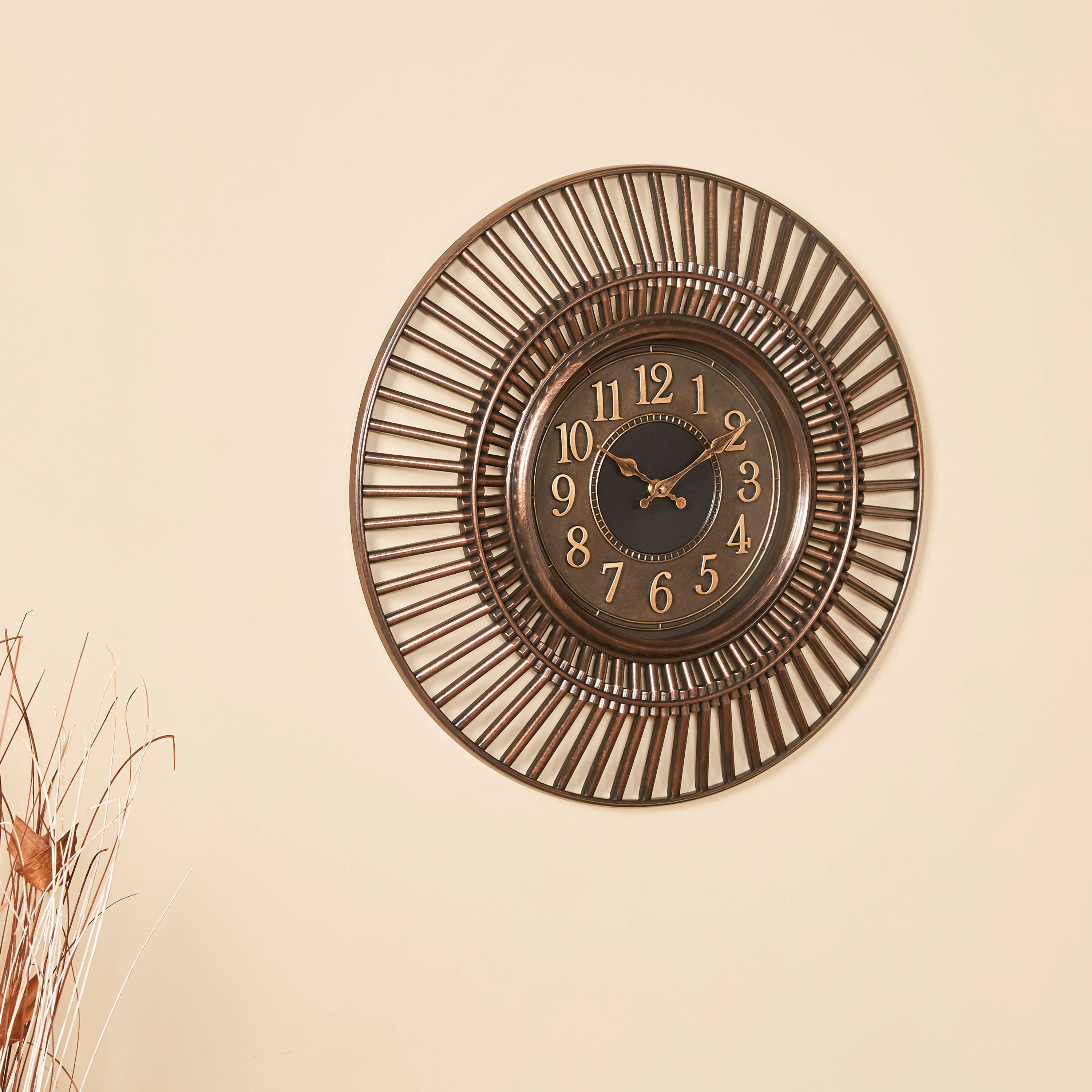 Stratford Round Wall Clock-household-walldecorandmirrors-clocks-image-2