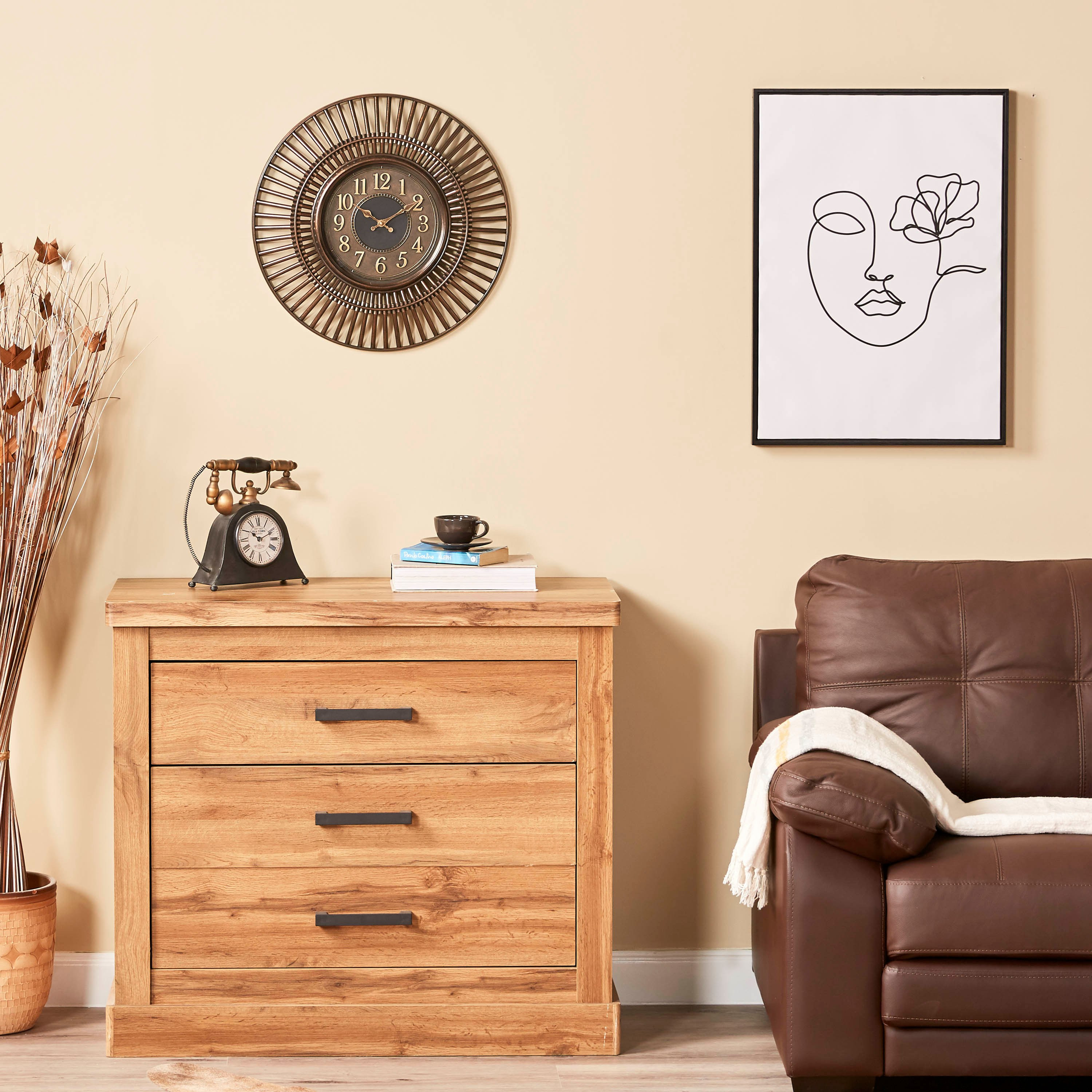Stratford Round Wall Clock-household-walldecorandmirrors-clocks-image-5