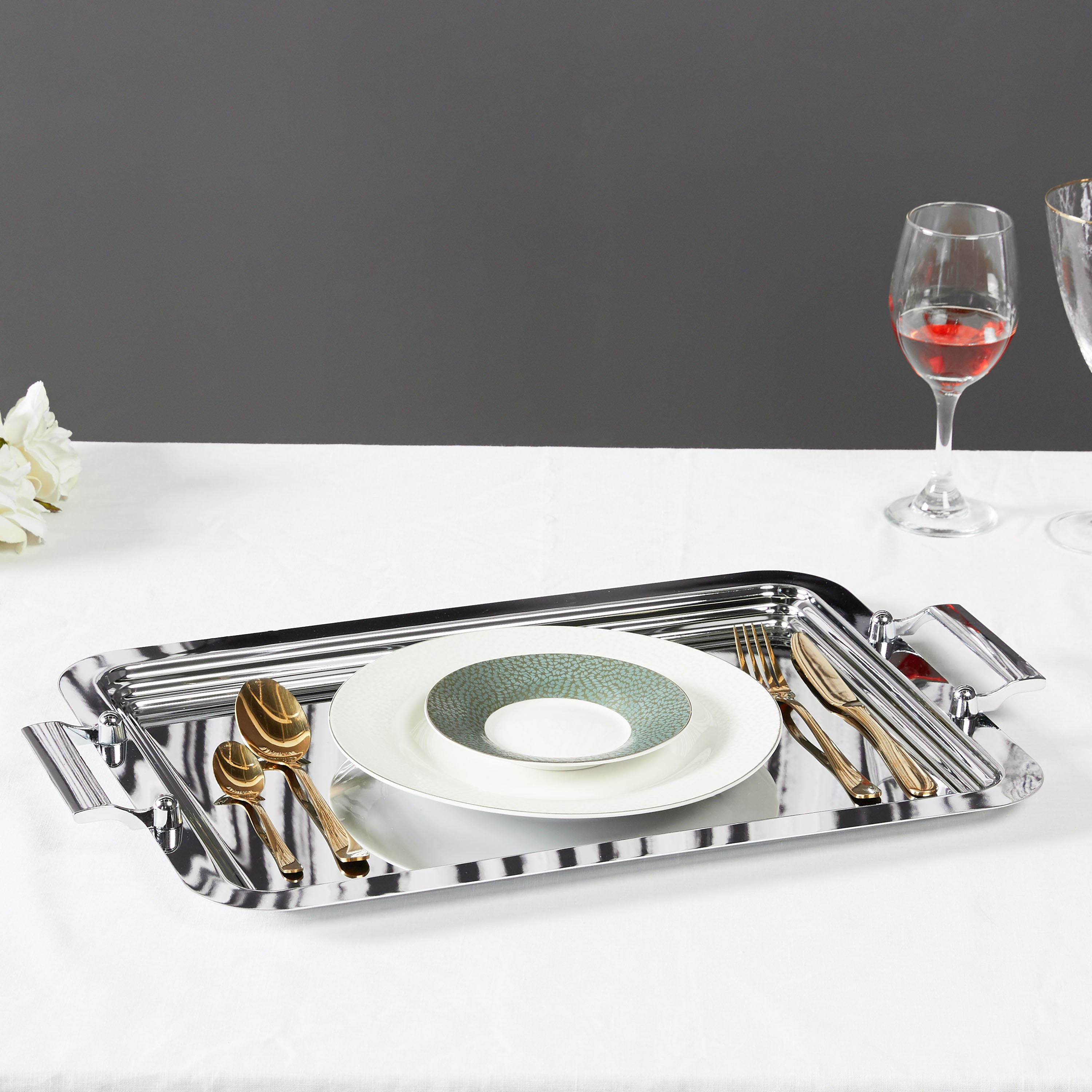 Steward Rectangular Tray with Handles-household-dining-serveware-servingtrays-image-1
