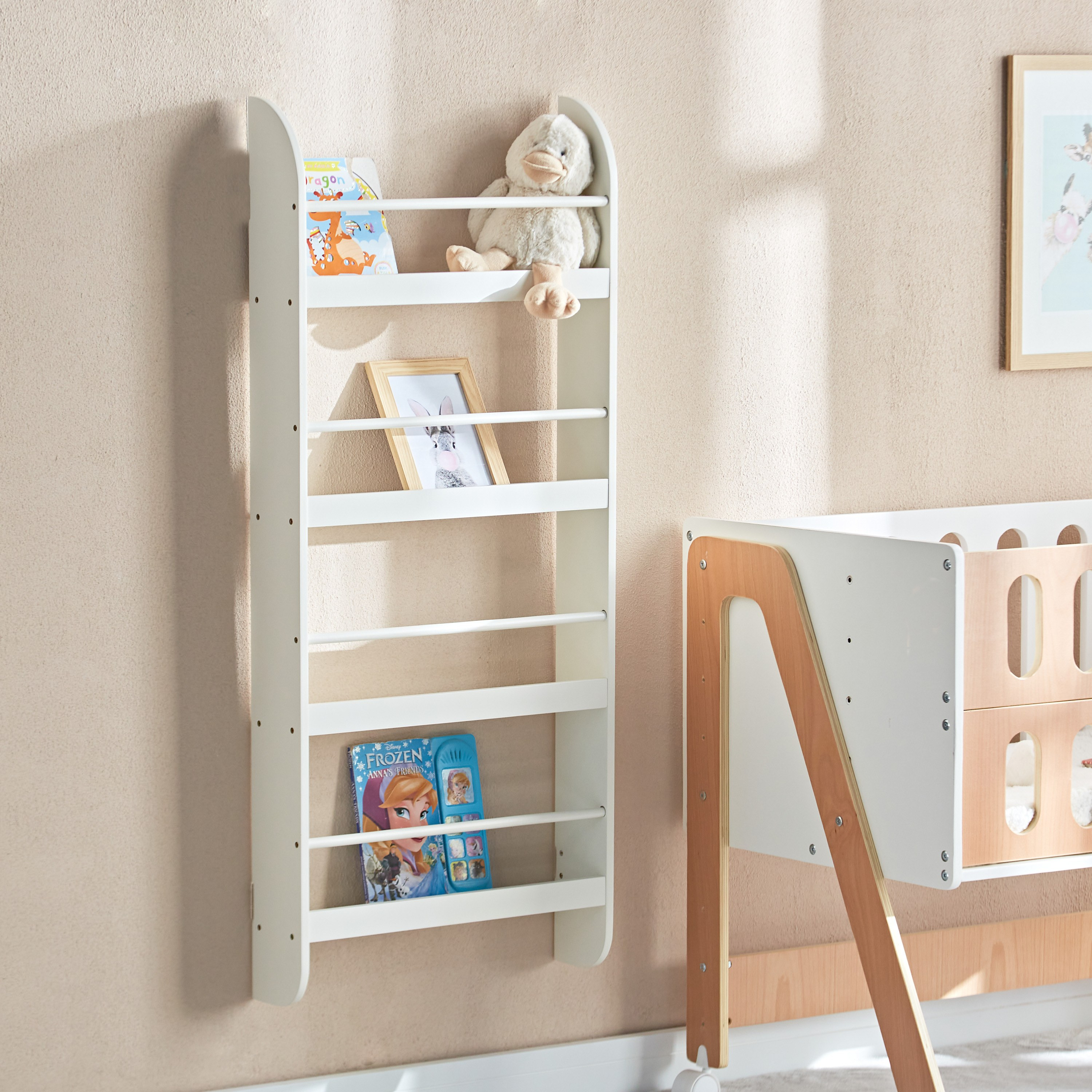 Sutton Gary 4-Tier Bookcase - 80x12x118 cm-babyandkids-decorandlighting-decor-shelves-image-3