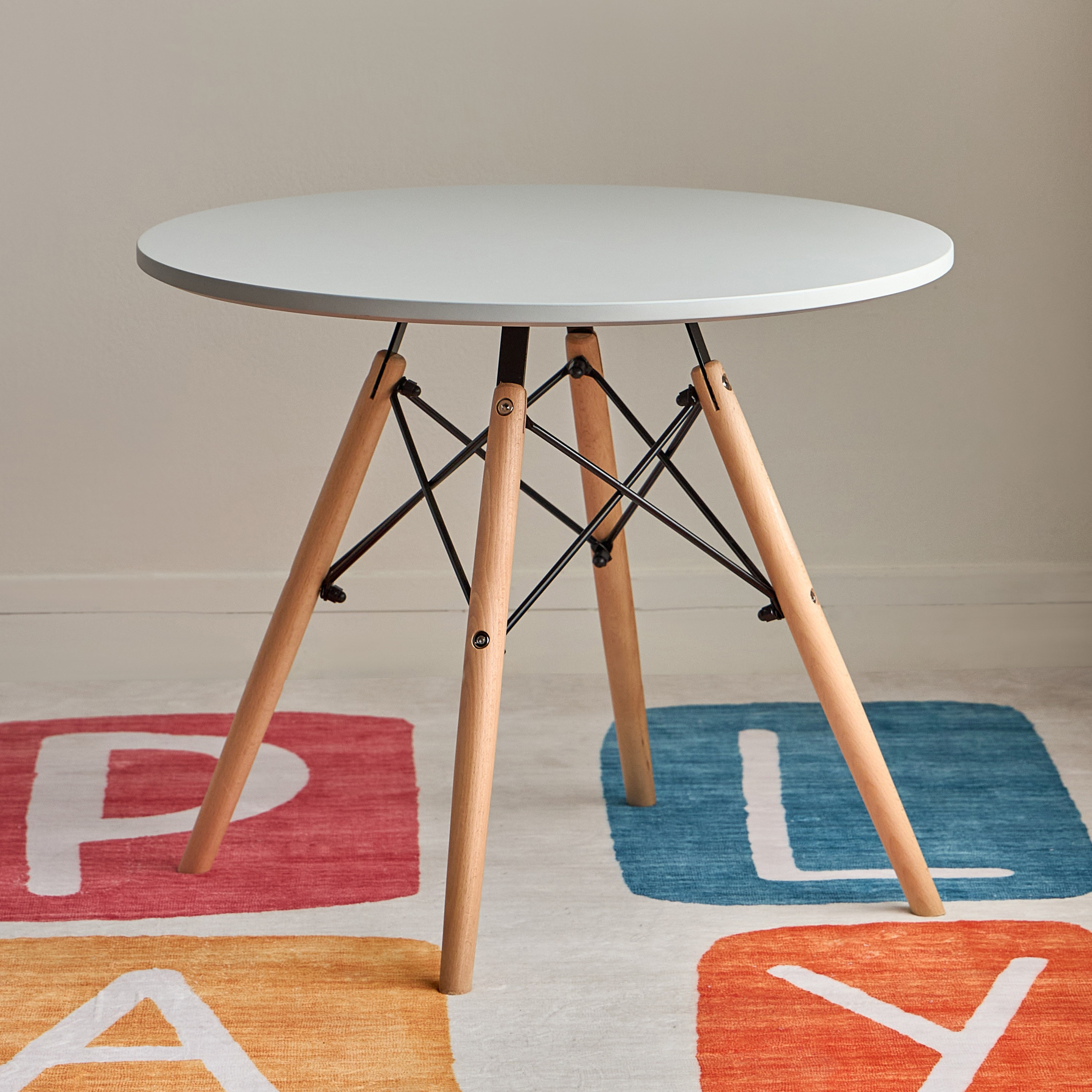 Dana Kids Wooden Top Round Table