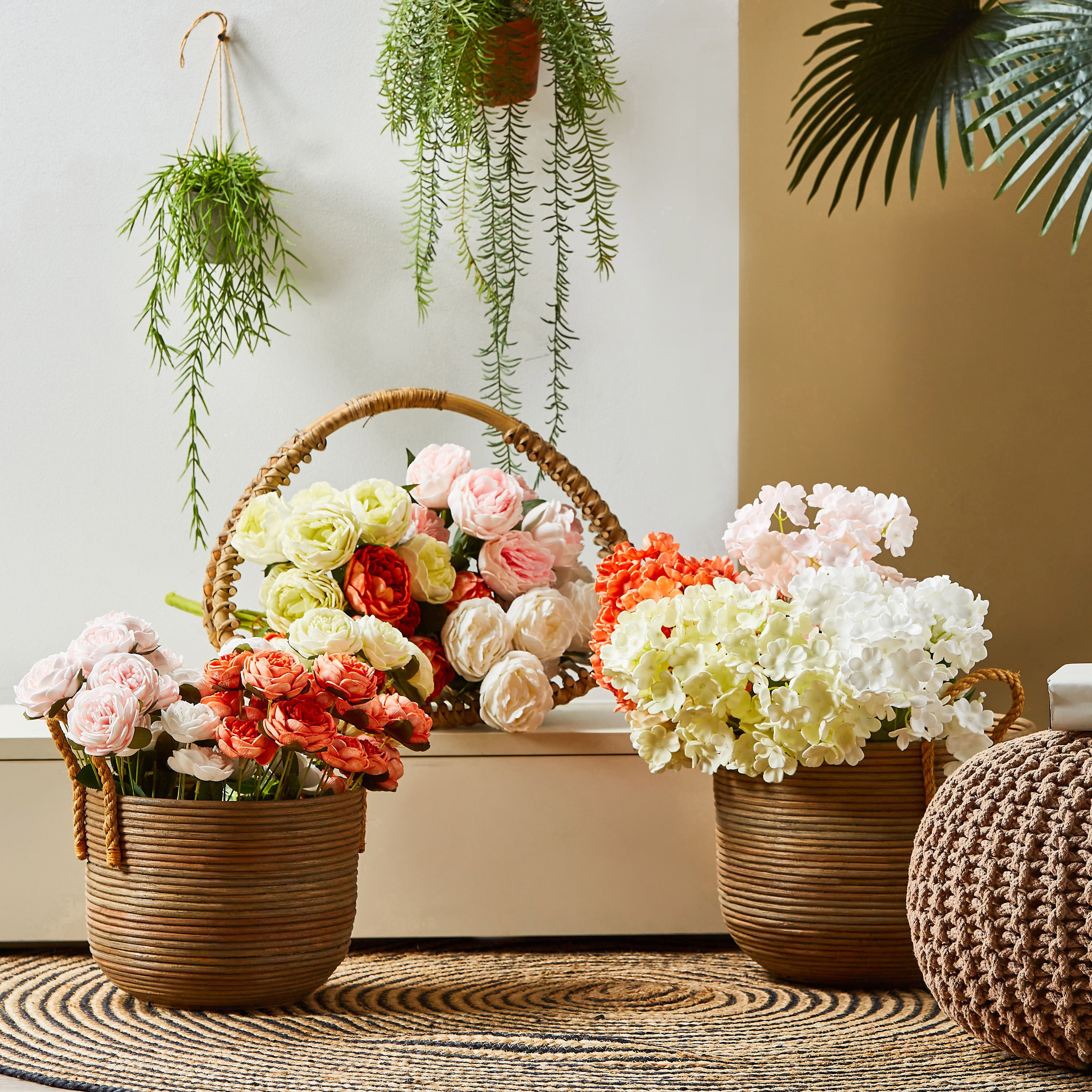 Hydrangea Artificial Flowers Stem - 53 cm-household-gardenandoutdoor-artificialflowersandplants-bundlesandbouquets-image-3