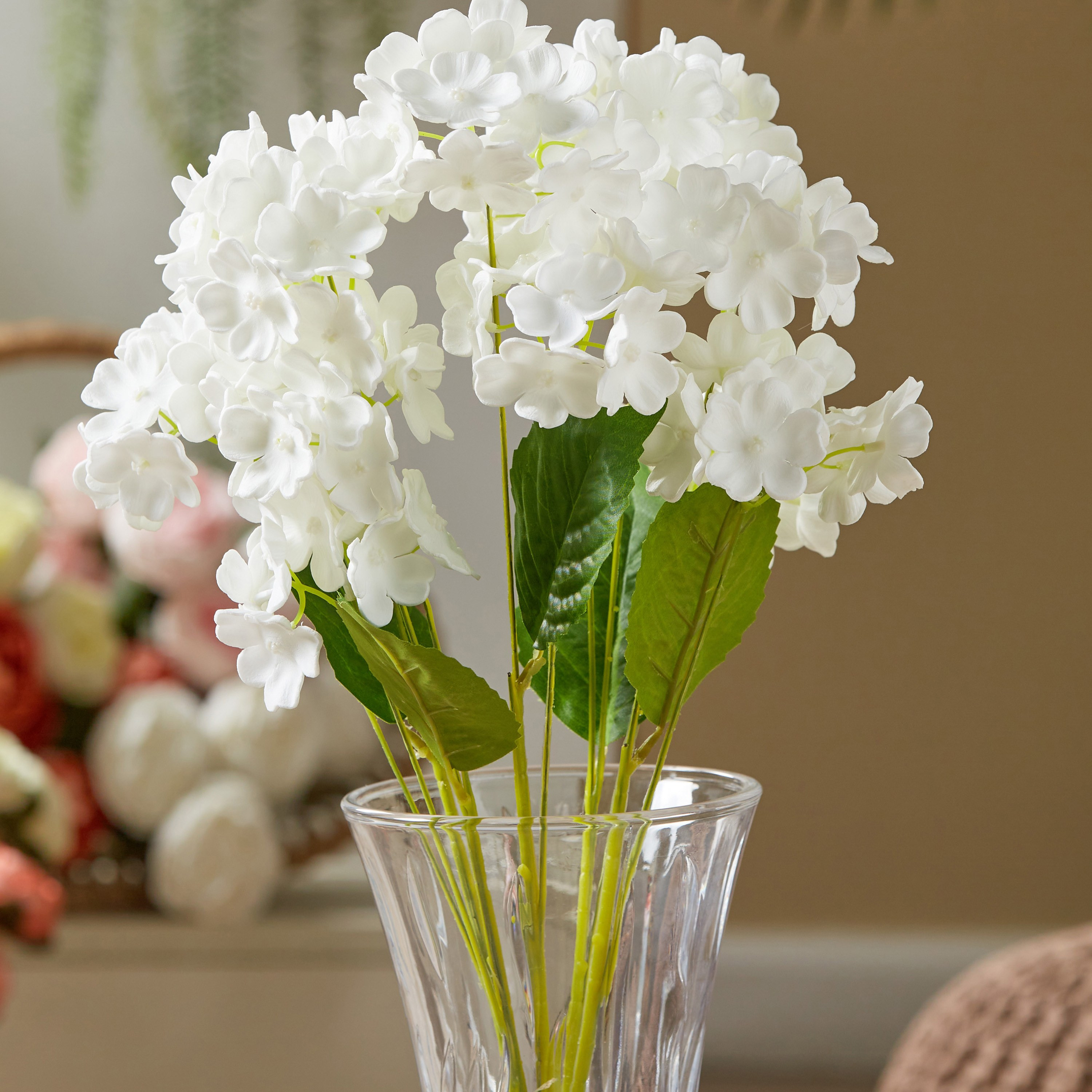 Hydrangea Artificial Flowers Stem - 53 cm-household-gardenandoutdoor-artificialflowersandplants-bundlesandbouquets-image-1