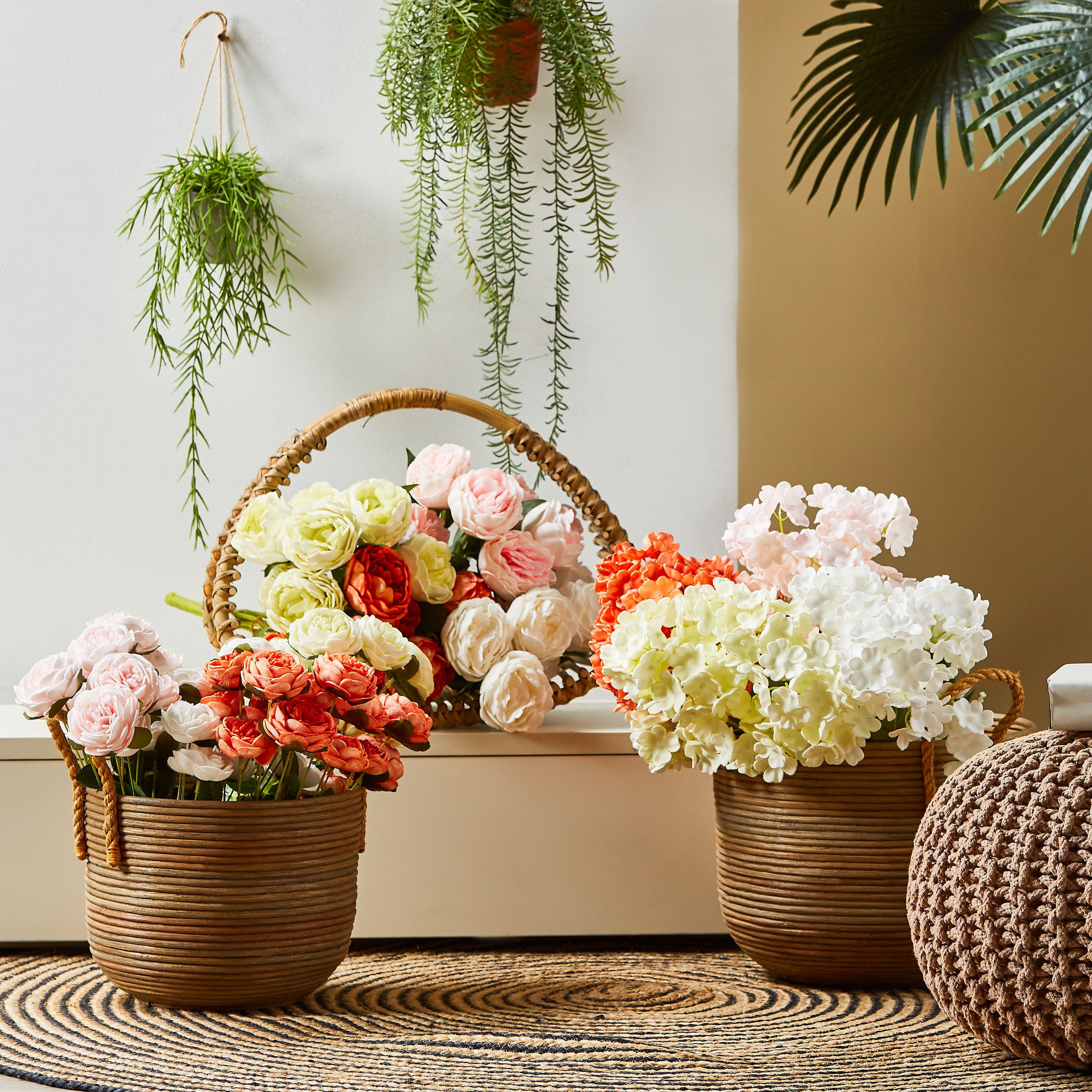 Hydrangea Artificial Flowers Stem - 53 cm-household-gardenandoutdoor-artificialflowersandplants-bundlesandbouquets-image-3