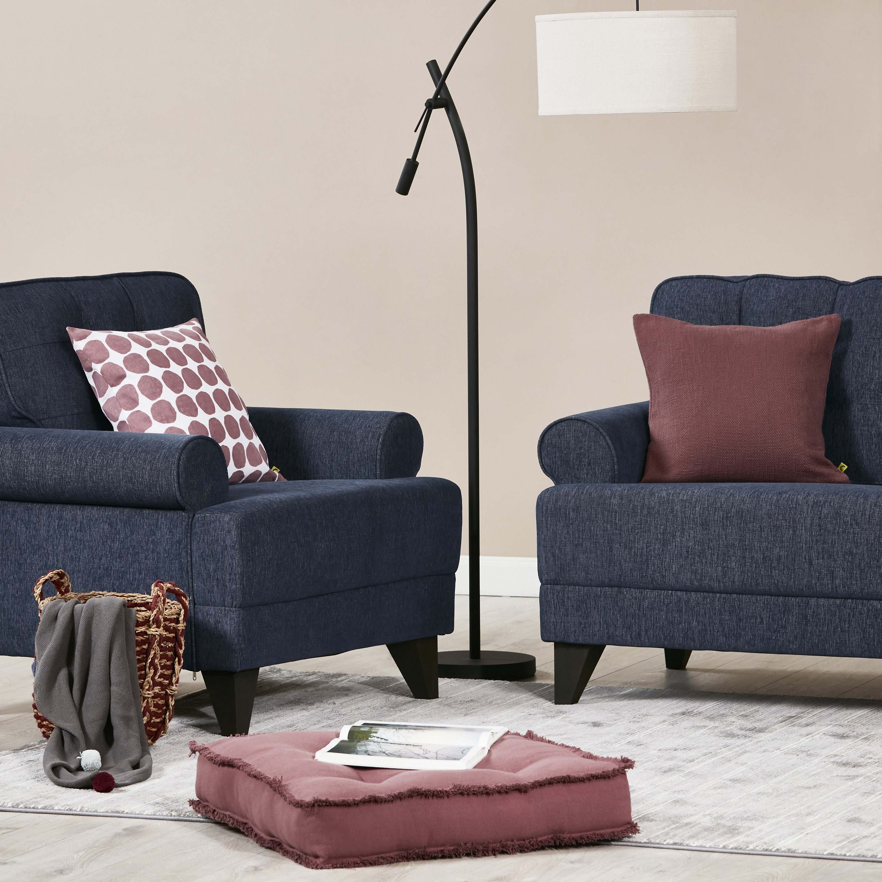وسادة أرضية من سودوكو - 60x60 سم-household-cushionsandthrows-floorcushions-image-4
