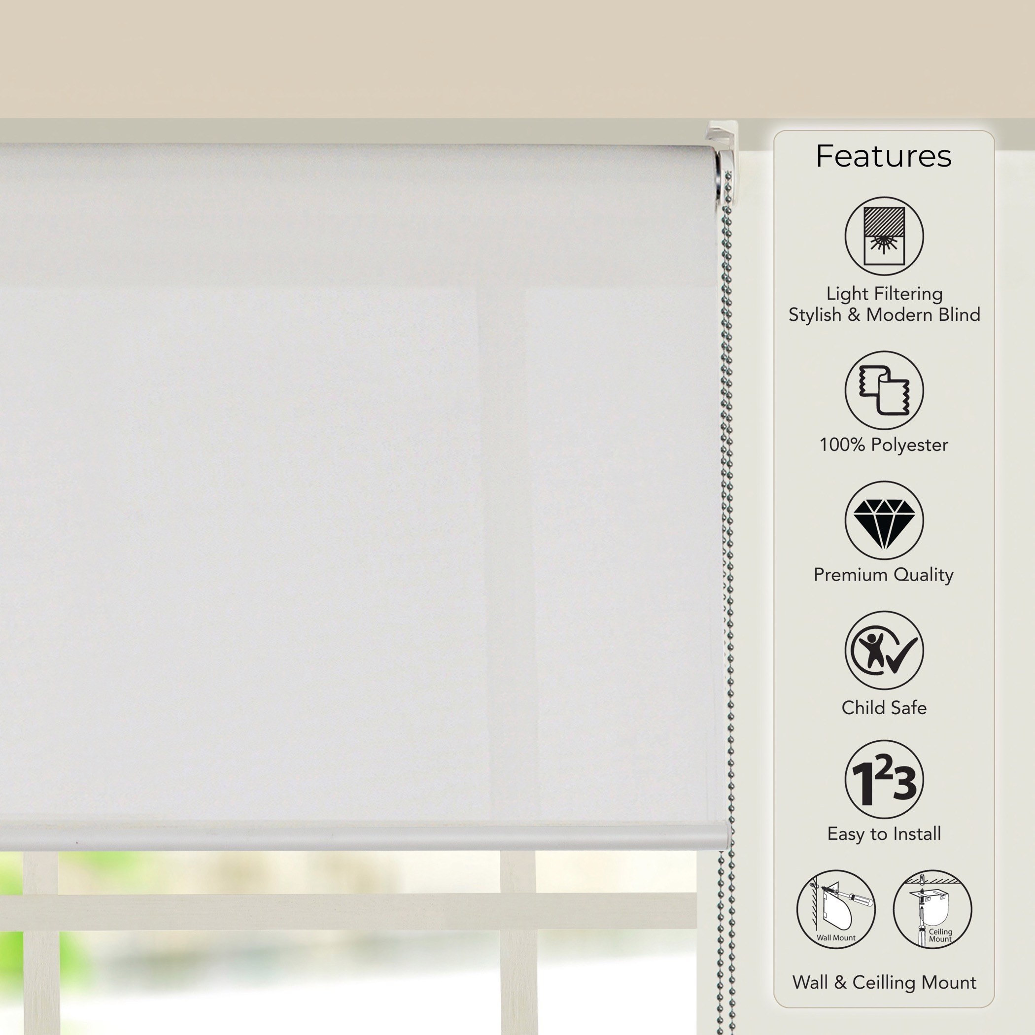 Sunscreen Blind - 180x240 cm-household-windows-blinds-image-5