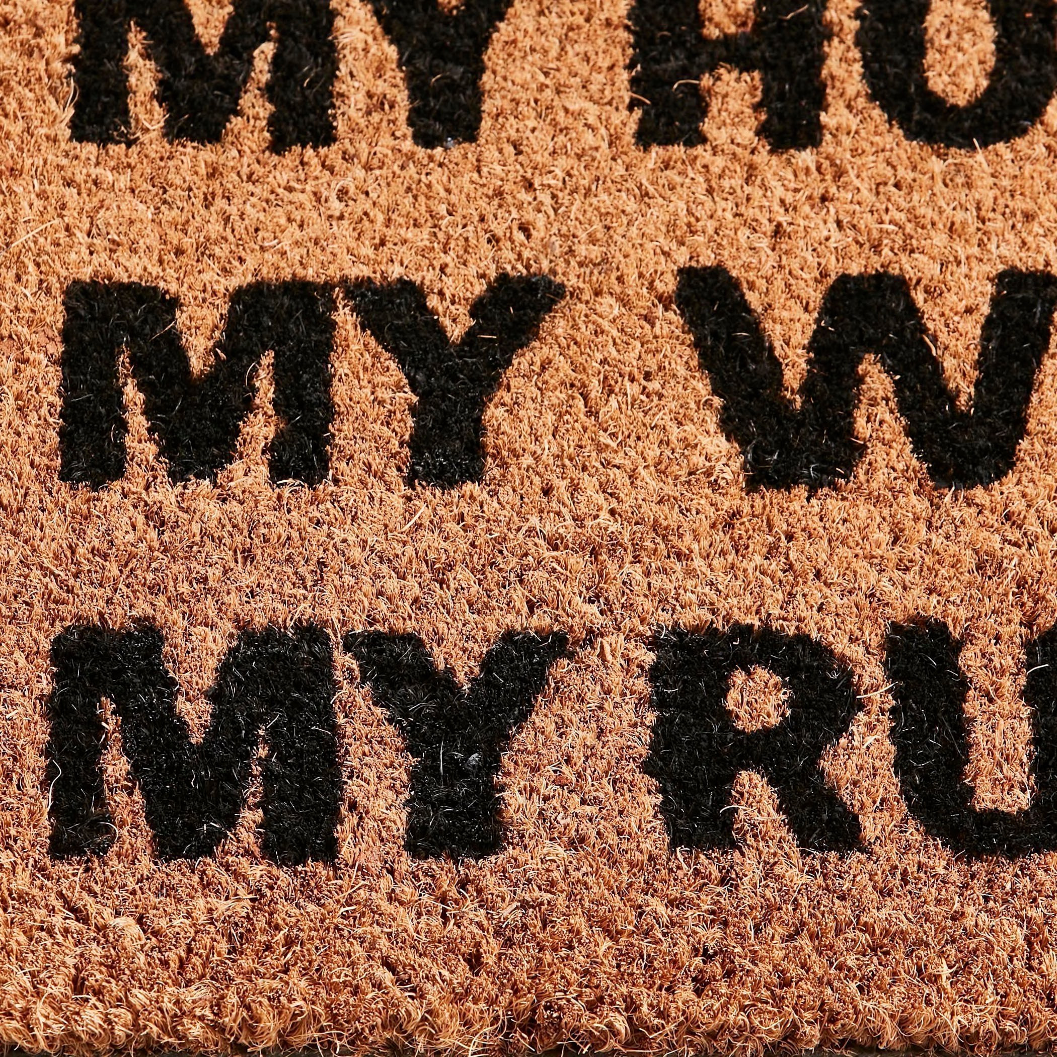 My House Printed Coir Doormat - 45x75 cm-household-rugsandcarpets-doormats-image-2