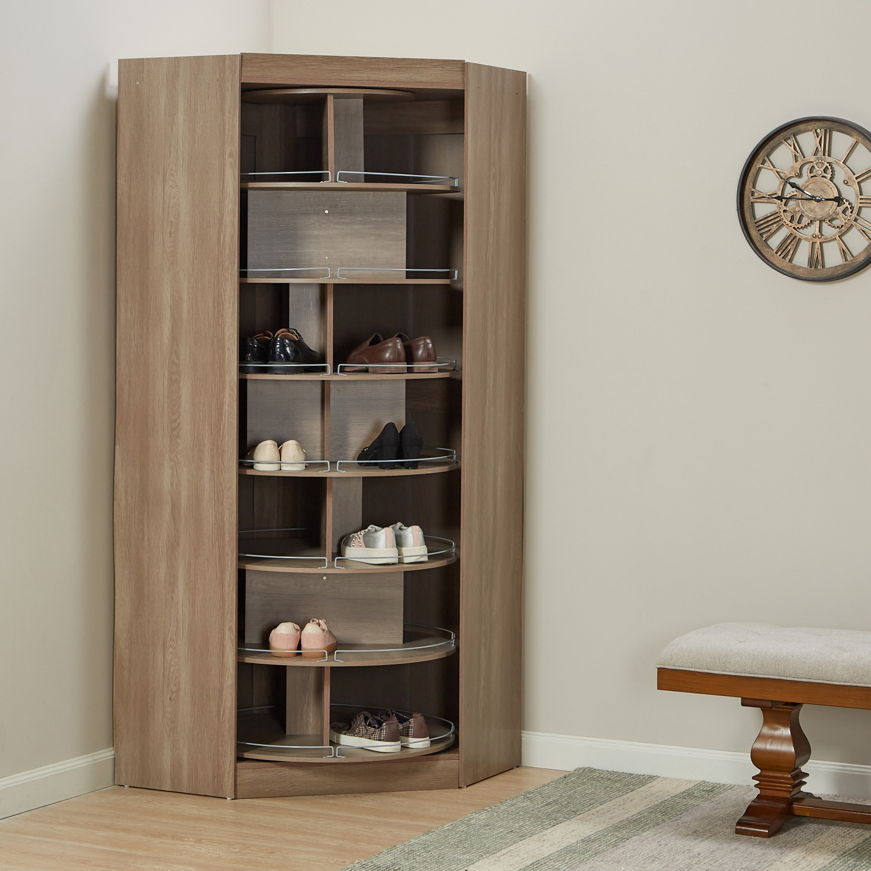 Rotary shoe deals cabinet