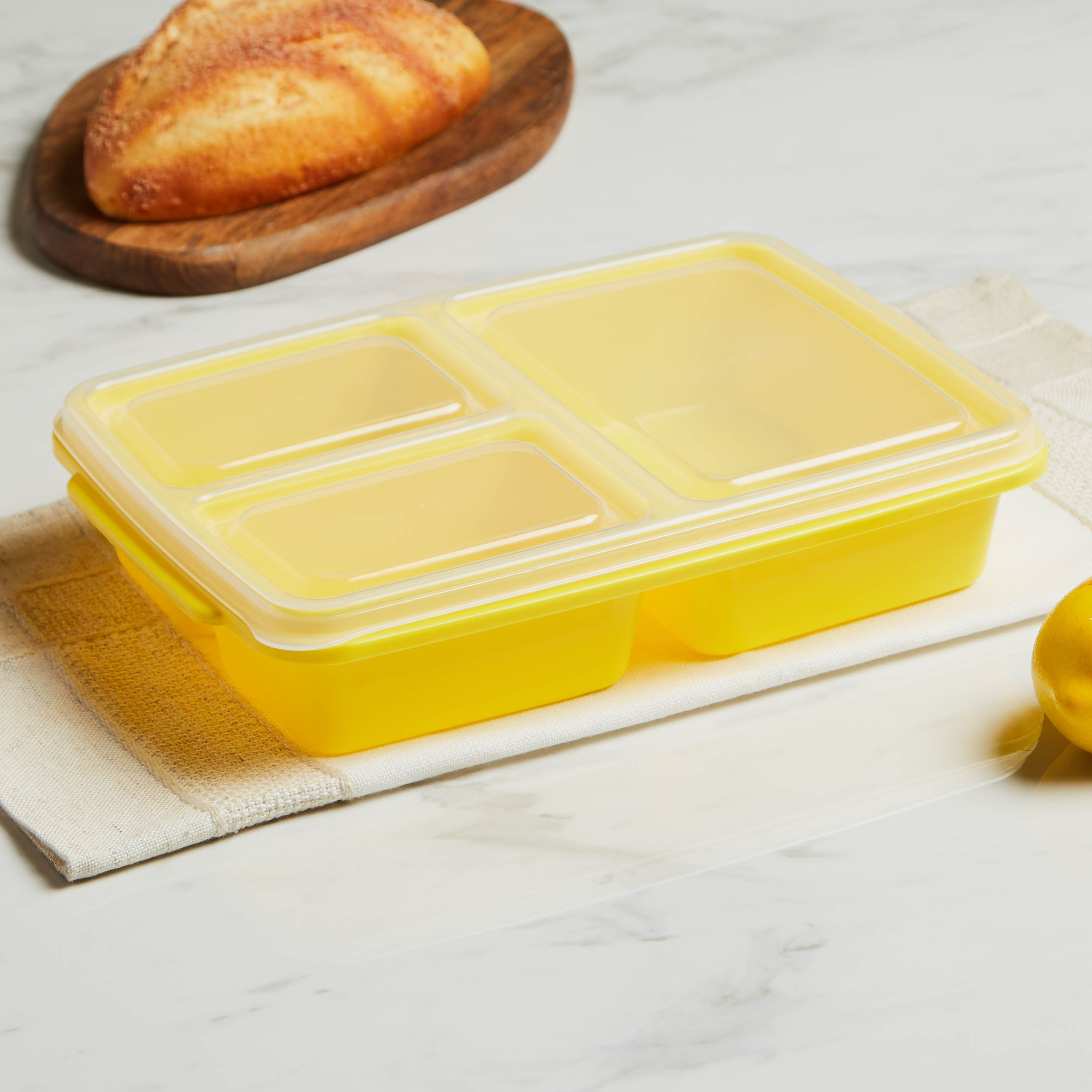 Fun 3-Compartment Rectangular Lunch Box-household-kitchen-foodstorage-pantryandstorage-image-2