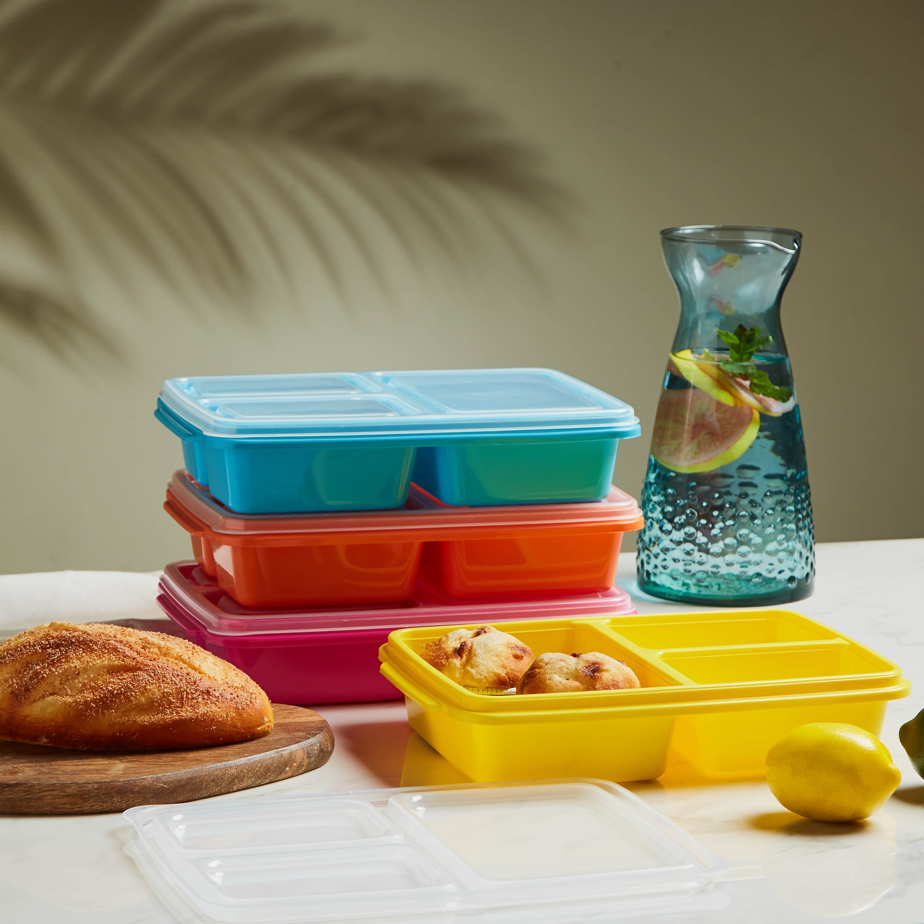 Fun 3-Compartment Rectangular Lunch Box-household-kitchen-foodstorage-pantryandstorage-image-4