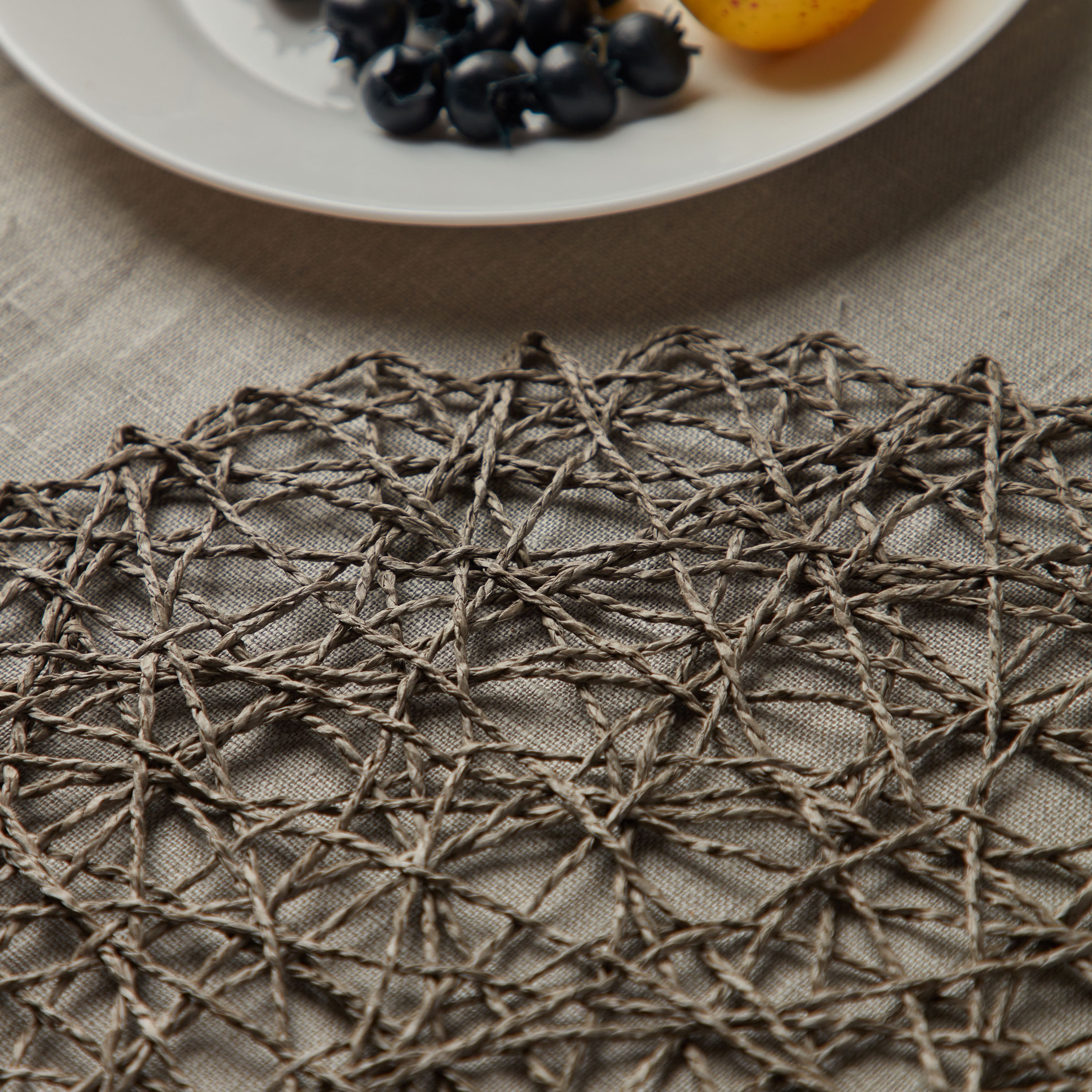 Mesh Round Placemat - Set of 4-household-dining-tablelinen-placemats-image-2