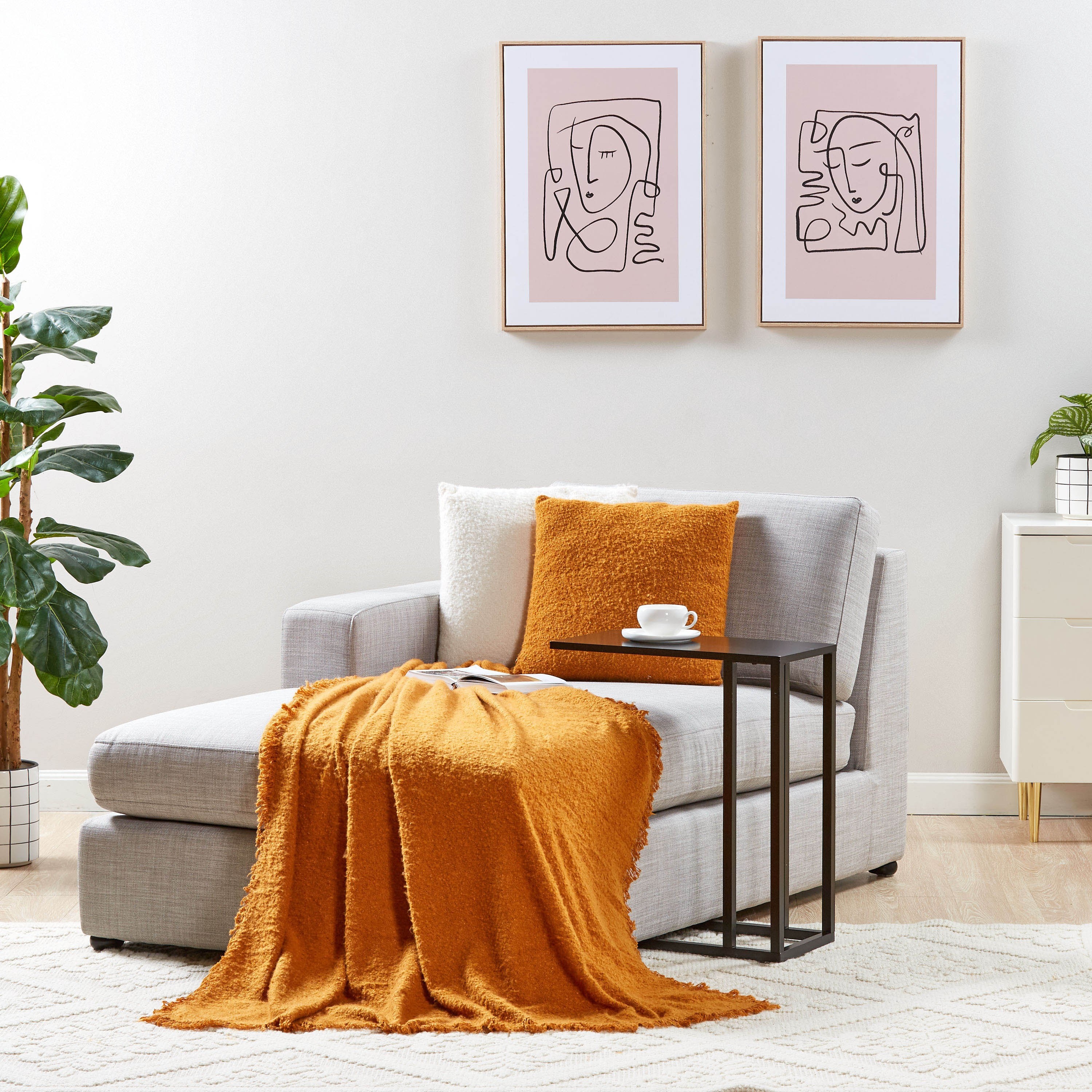 Boucle Textured Throw - 130x170 cm-household-cushionsandthrows-throwsandblankets-throws-image-4