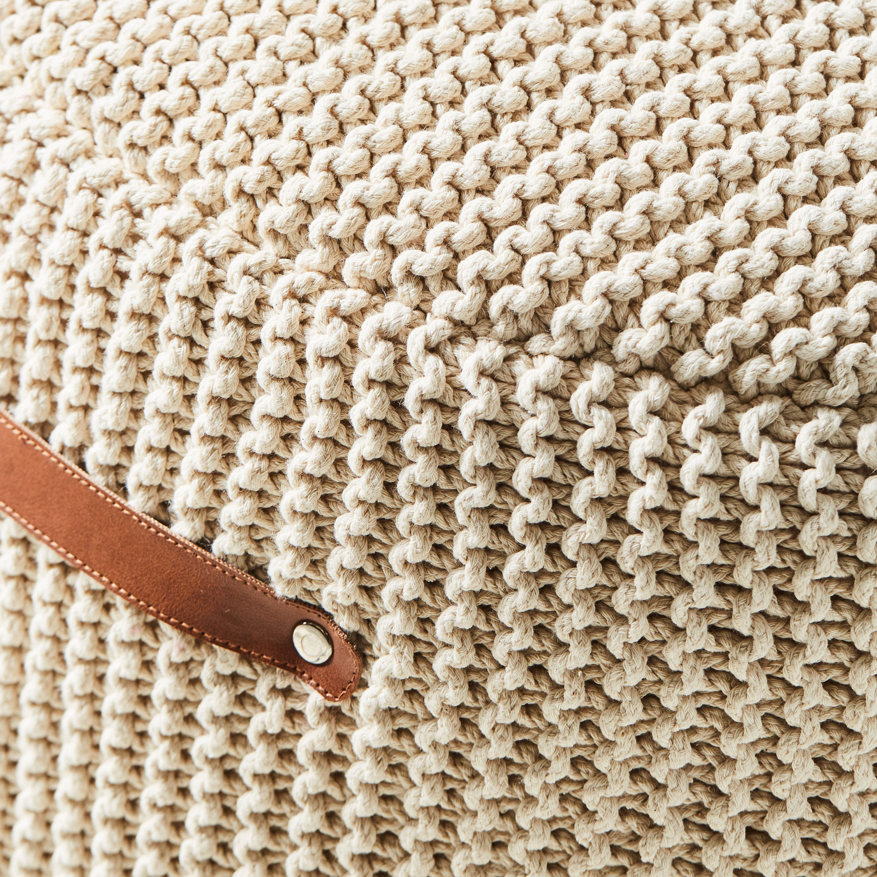 Carlton Knitted Pouffe-furniture-sofaandseating-ottomansbeanbagsandpoufs-image-3