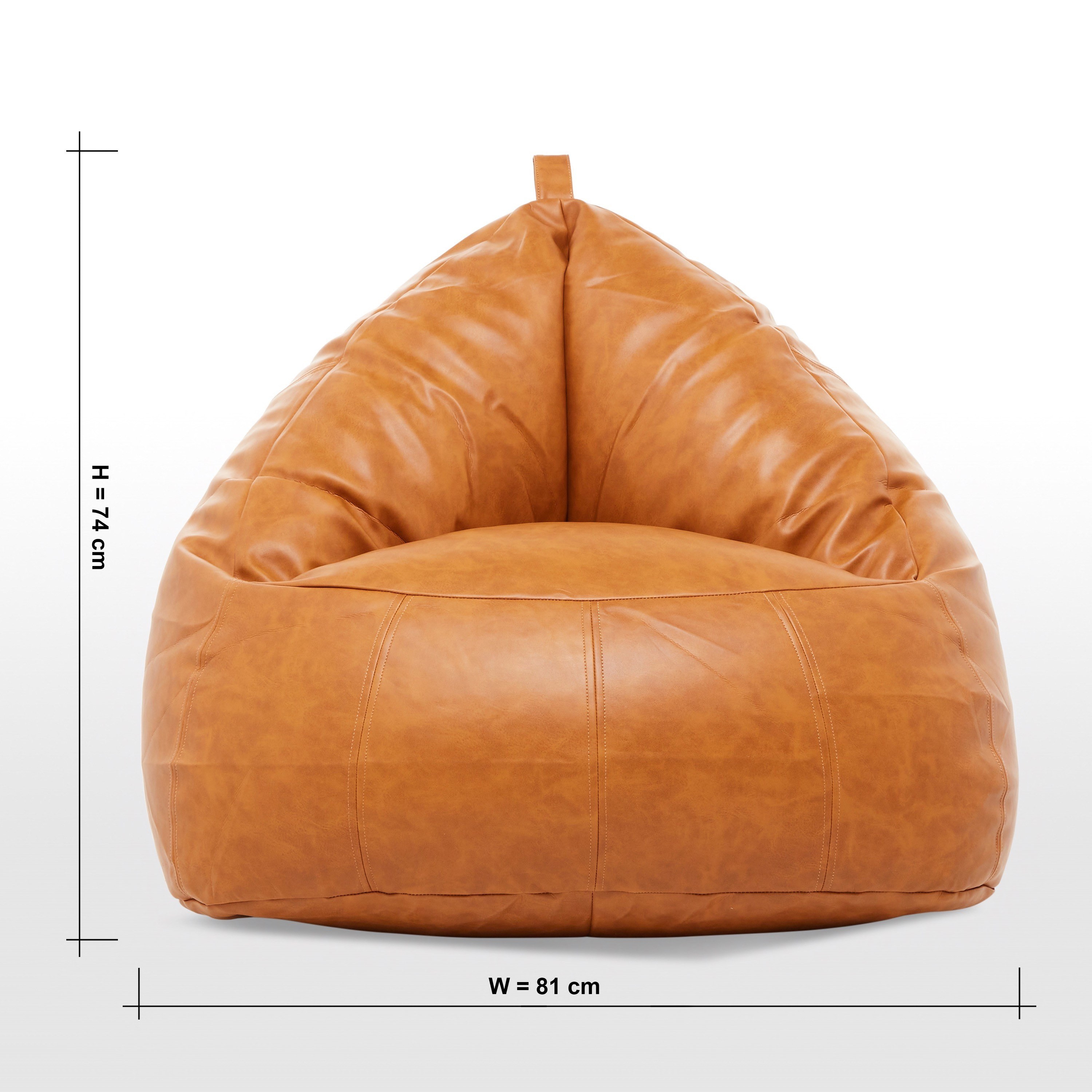 Faux Leather Bean Bag Chair-household-cushionsandthrows-beanbags-image-9