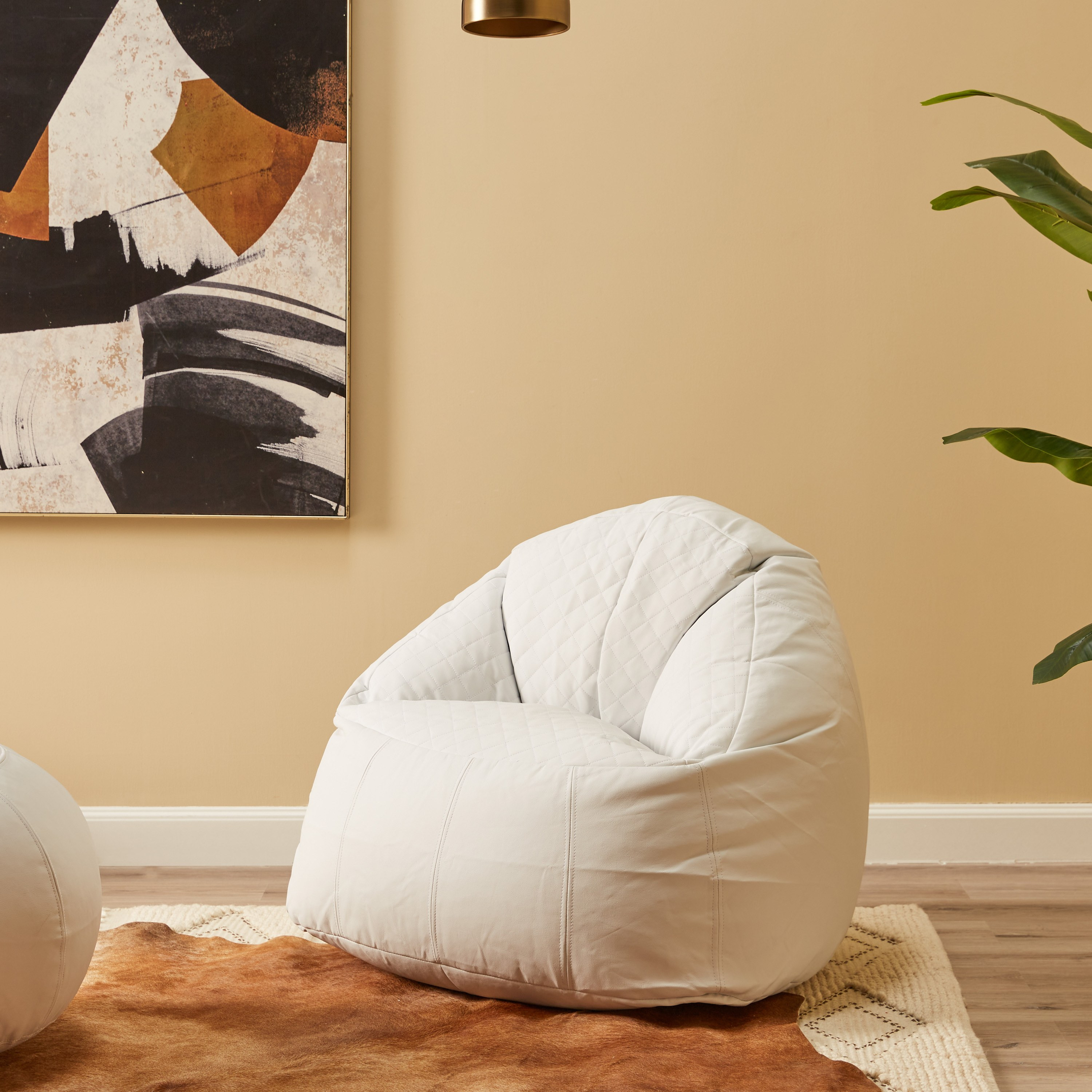 Buy Luxury Furr Bean Bag with Bean For Adults (White, XXXL) at 50% OFF  Online | Wooden Street