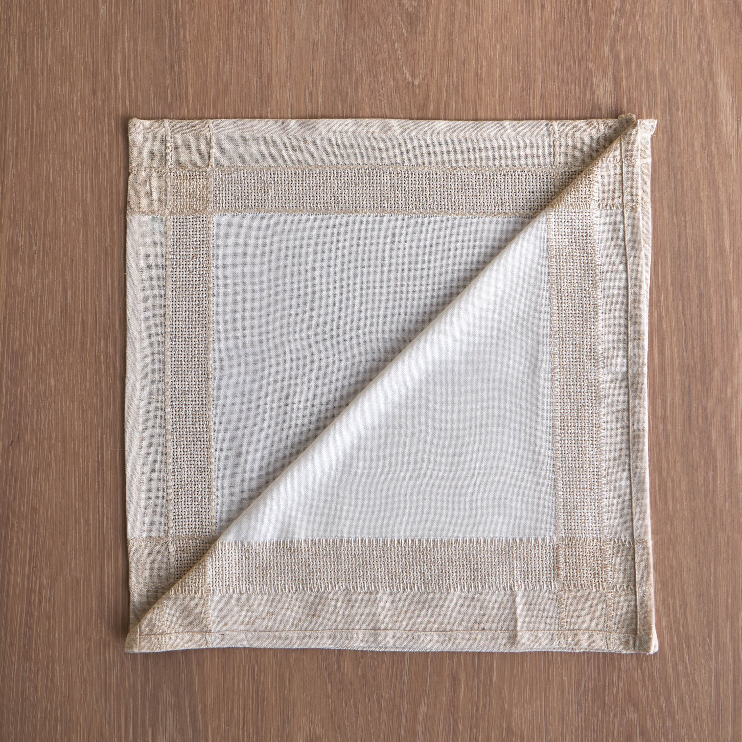 Leno Parker Napkin - Set of 4-household-dining-tablelinen-napkinsandaccessories-image-1