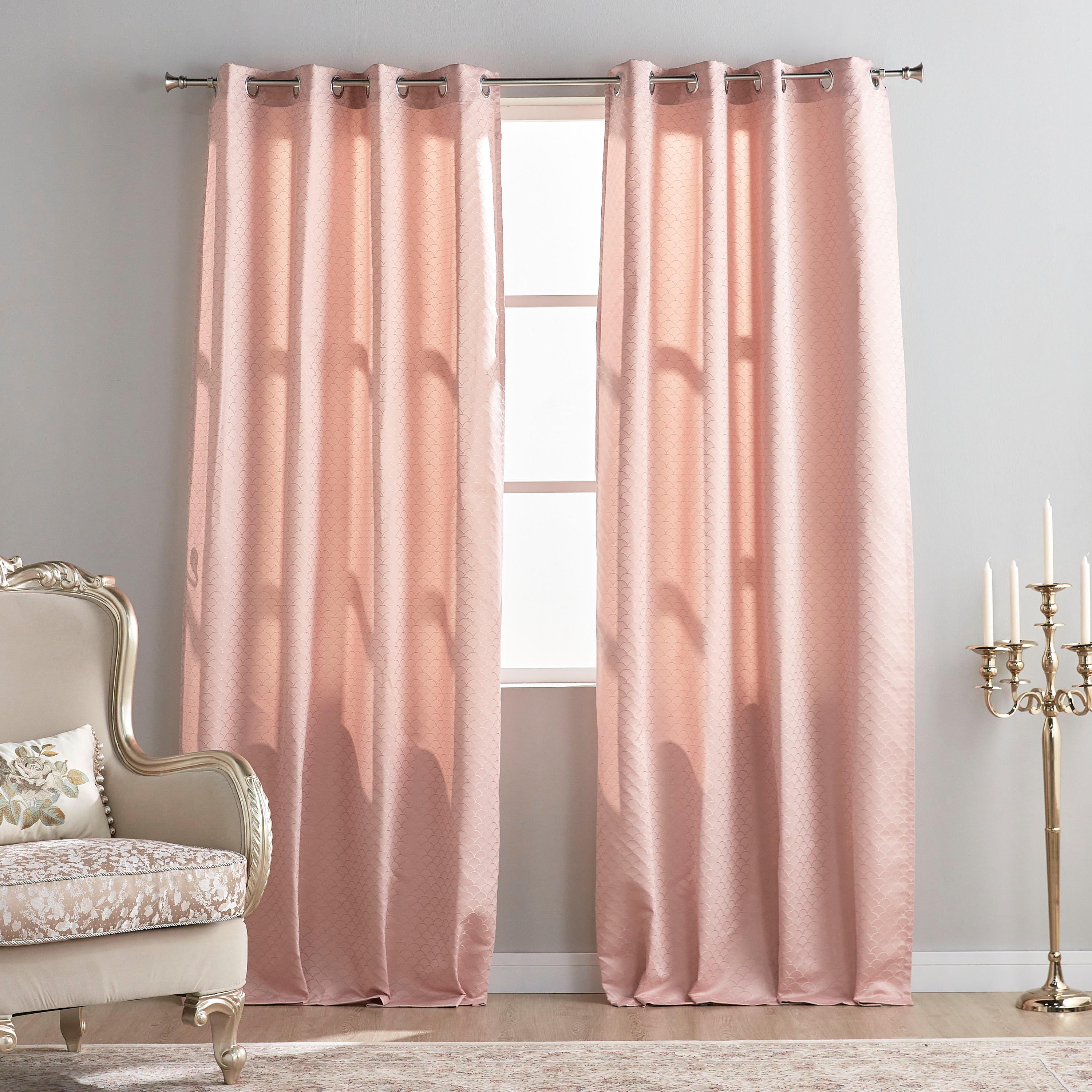 Deco 2-Piece Jacquard Curtain Set - 135x240 cm