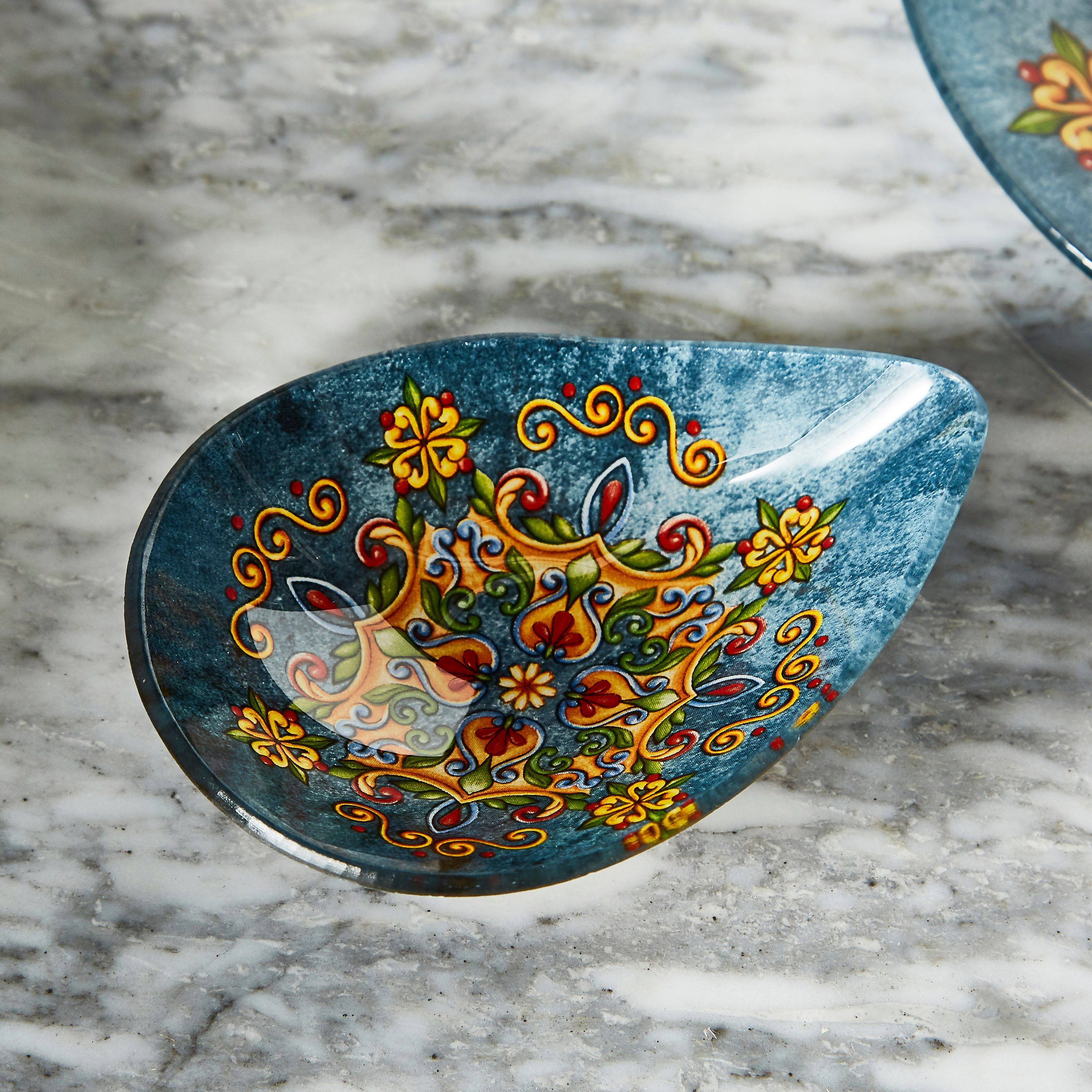 Adro Glass Droplet Bowl - 13x9 cm-household-dining-dinnerware-bowls-image-1