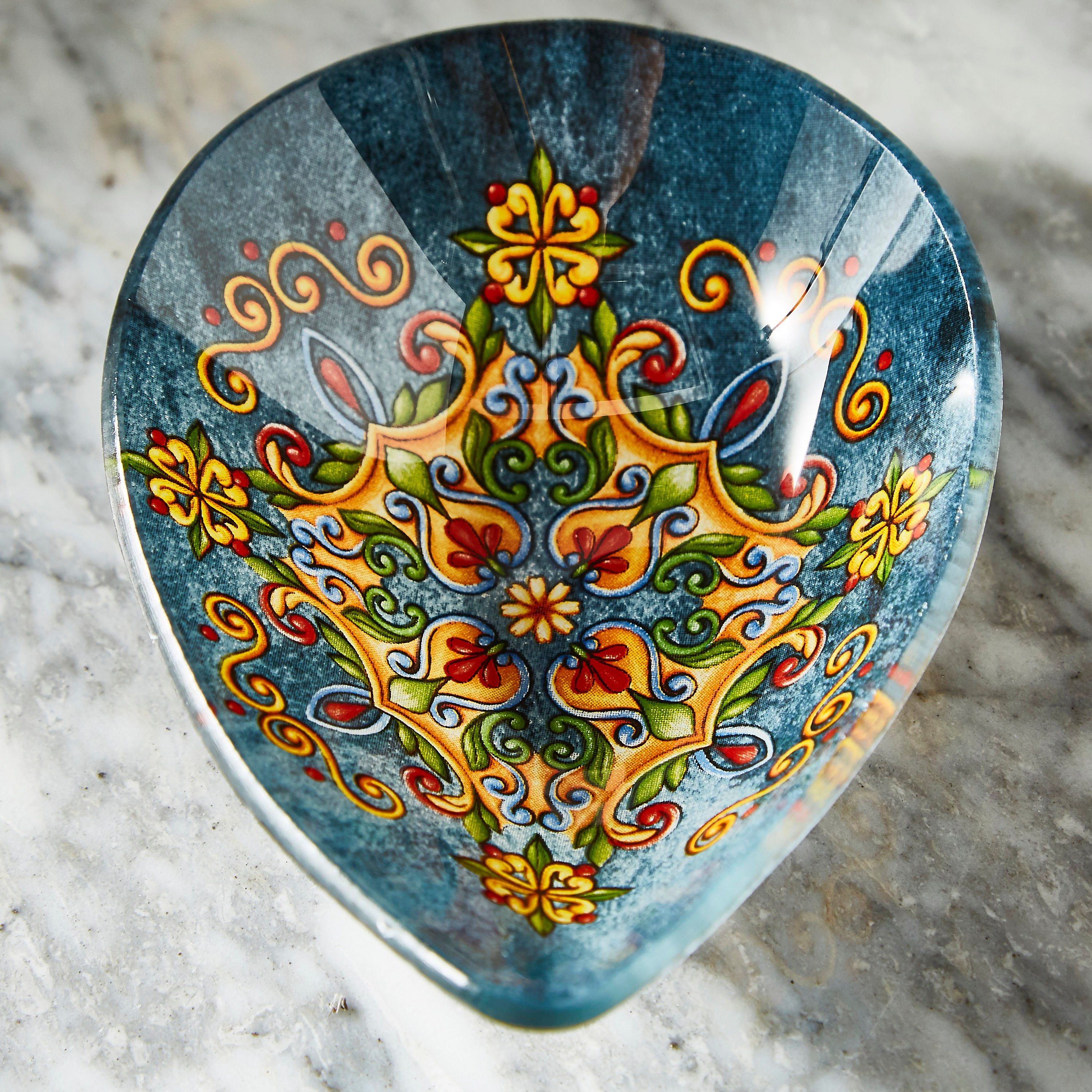 Adro Glass Droplet Bowl - 13x9 cm-household-dining-dinnerware-bowls-image-2