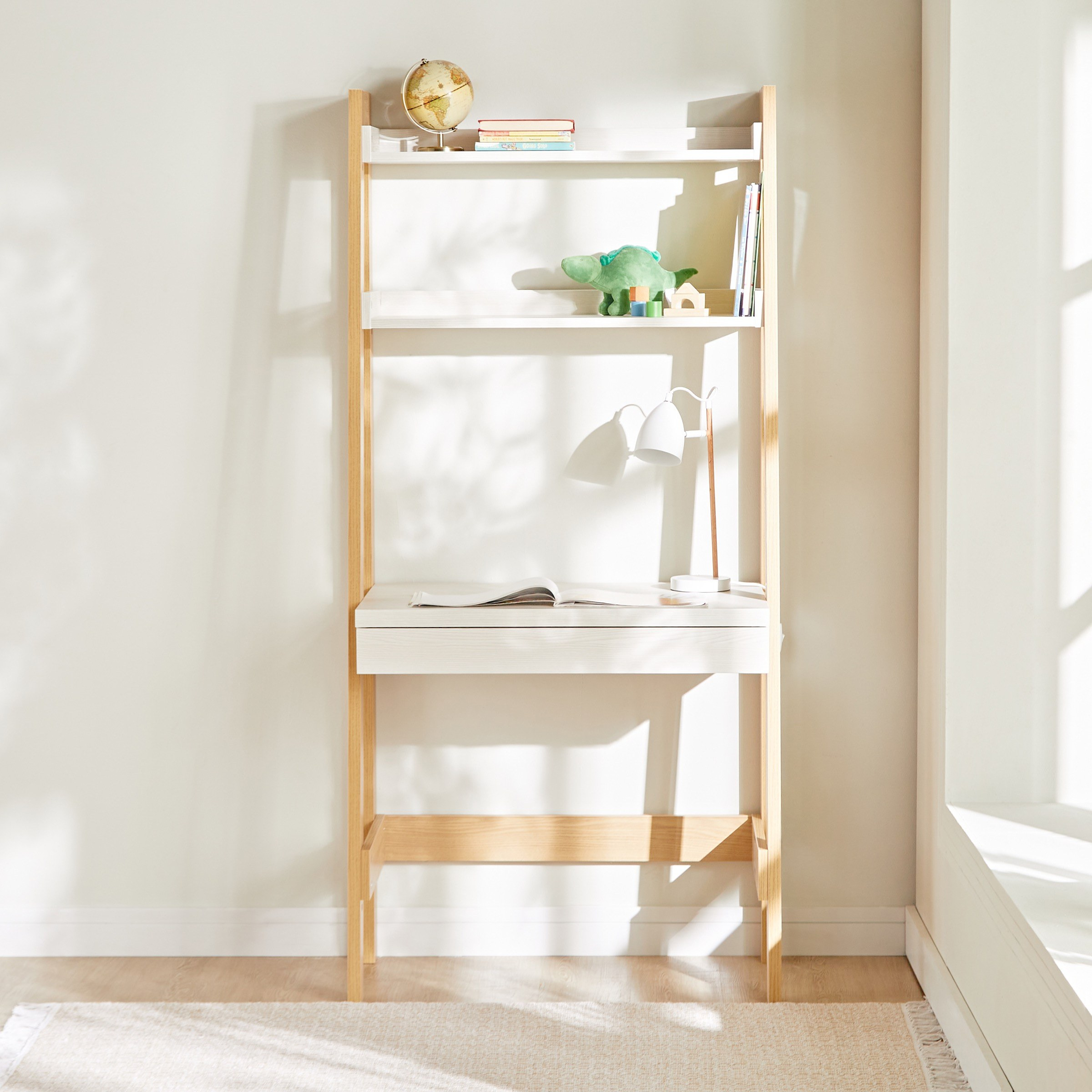 مكتب حائط بدرج وأرفف - داني-babyandkids-roomfurniture-studydesks-image-2