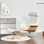 Robyn Leather Armchair with Stool-furniture-sofaandseating-armchairs-image-1