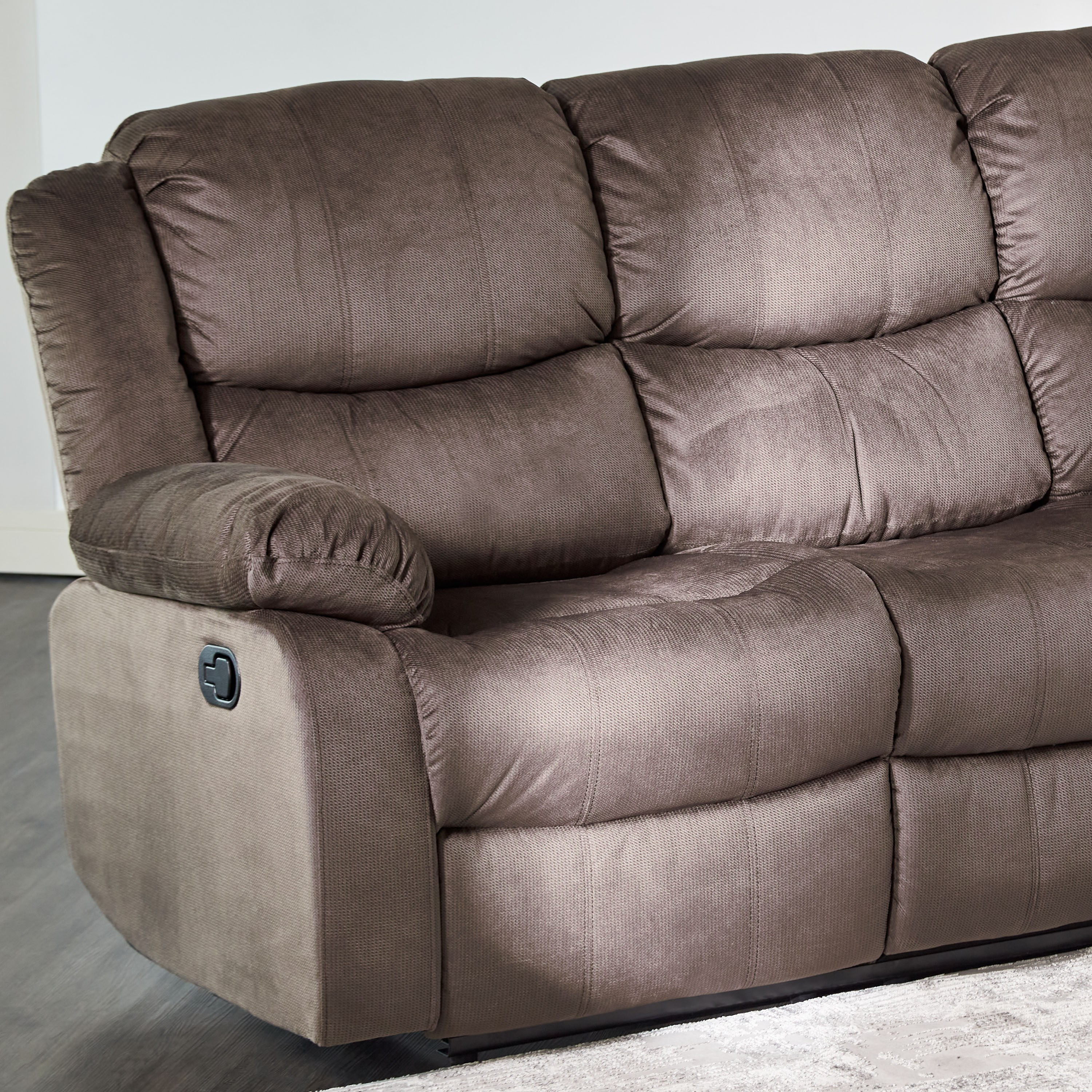 Shop Brenda 3Seater Fabric Recliner Online Home centre UAE