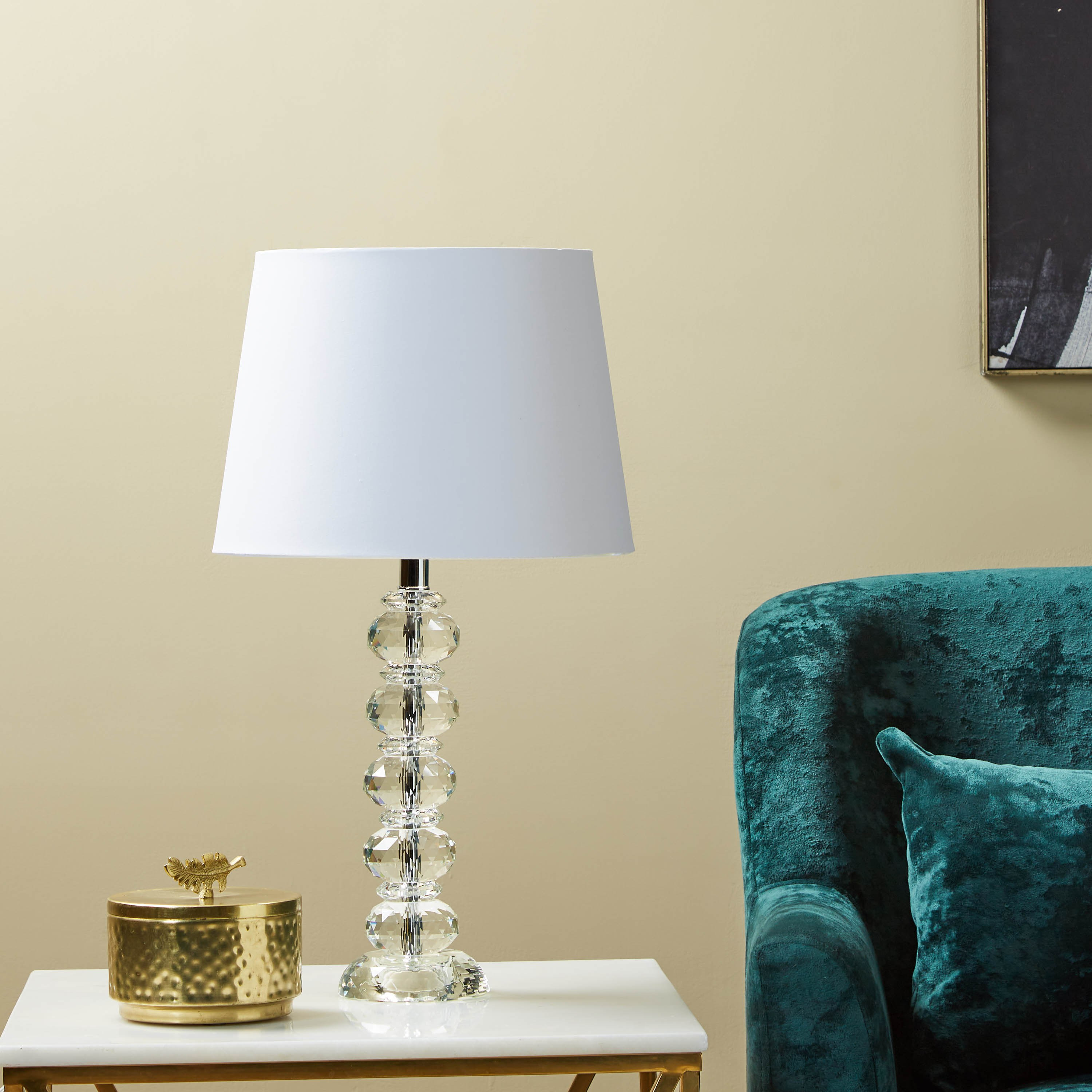 Crystal effect table sales lamp