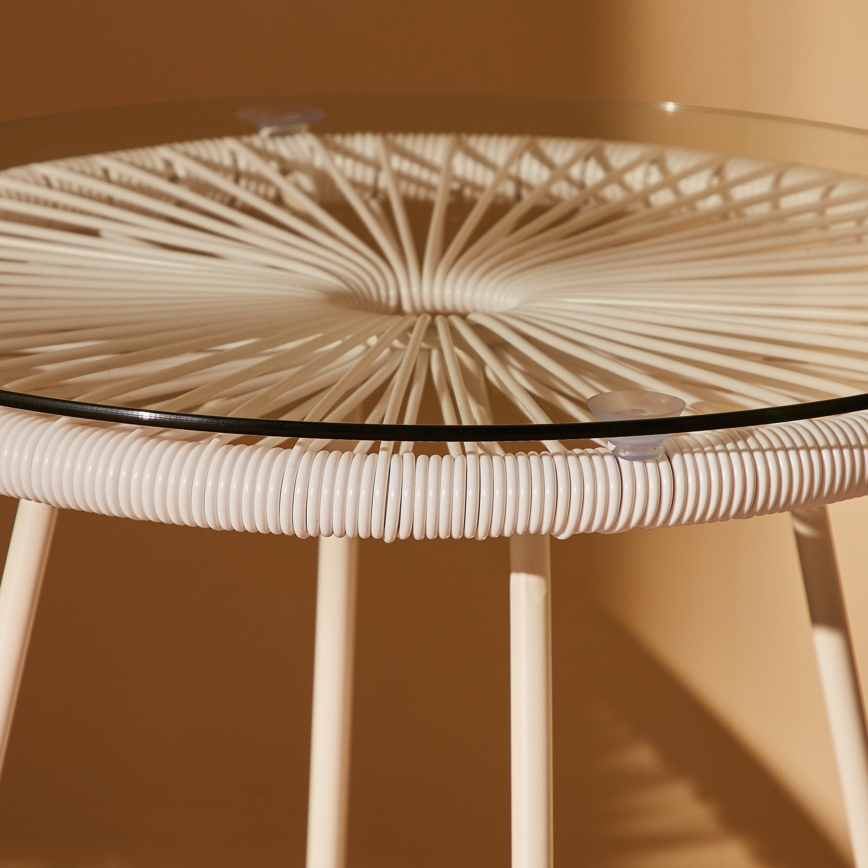 Egg Outdoor Glass Top Side Table-furniture-outdoor-sofasandchairs-image-3