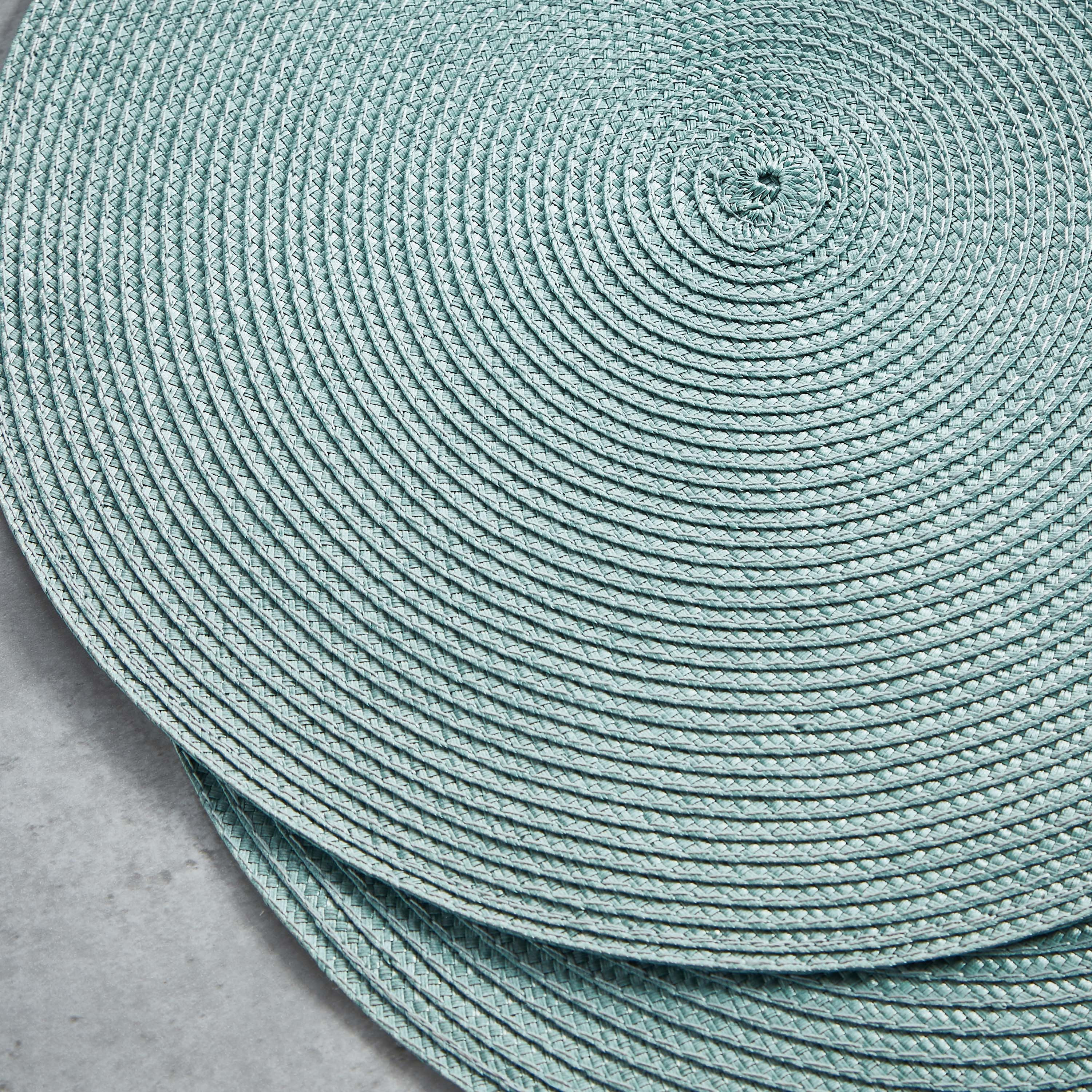 طقم لبادات صحون مستديرة قابلة للاستعمال على الوجهين بتصميم متموّج - 4 قطع-household-dining-tablelinen-placemats-image-2