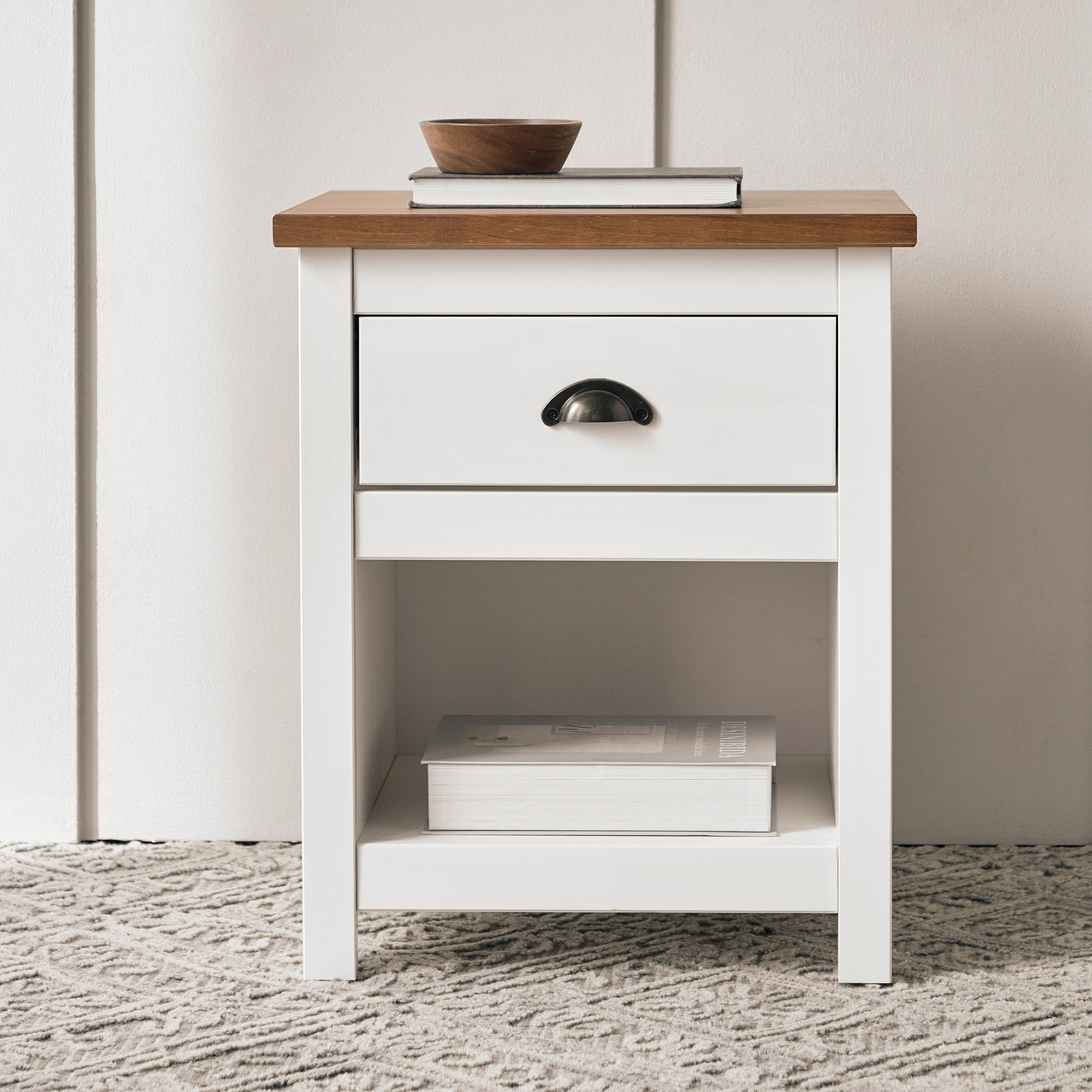 Nightstands white clearance wood