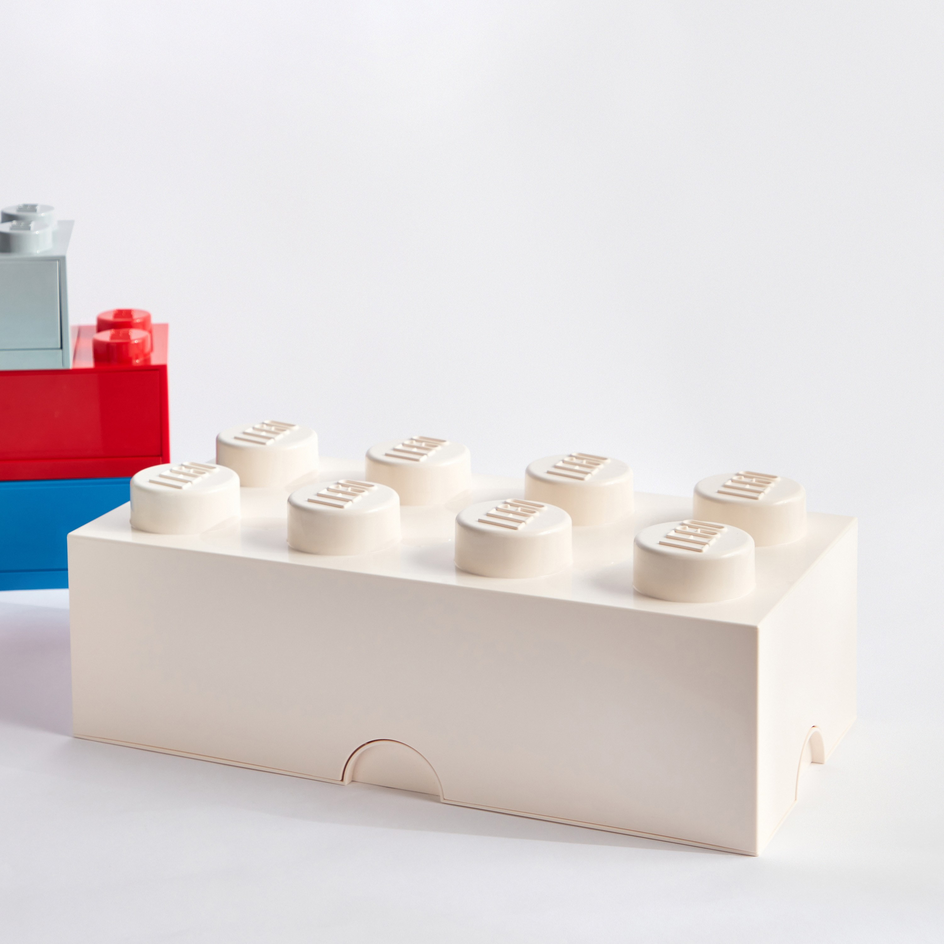 White lego storage sales brick