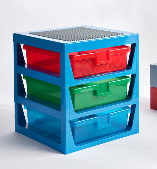 Lego Paper Rack Shop LEGO 3-Drawer Rack System | Home Centre KSA
