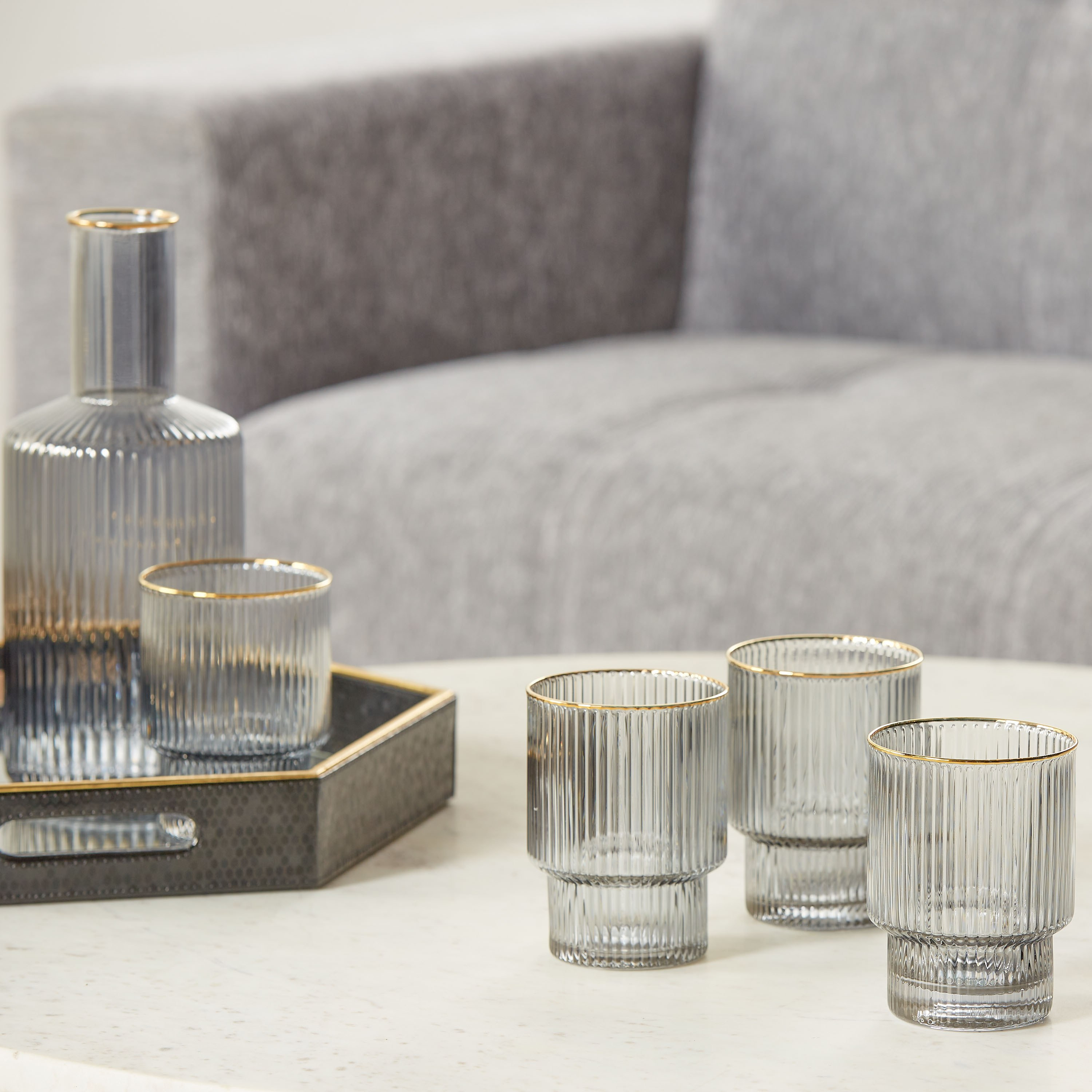 Reine 5-Piece Optic Decanter Set-household-dining-glassware-drinkingglasses-image-1