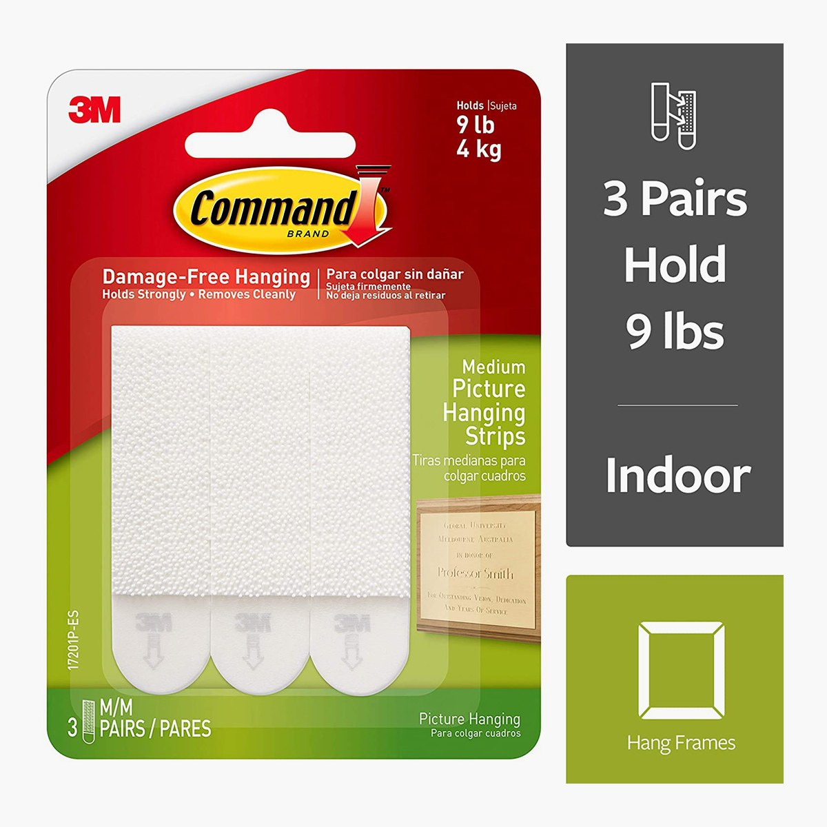 3M Command Medium Picture Hanging Strip - Set of 3-household-walldecorandmirrors-wallaccessories-image-1