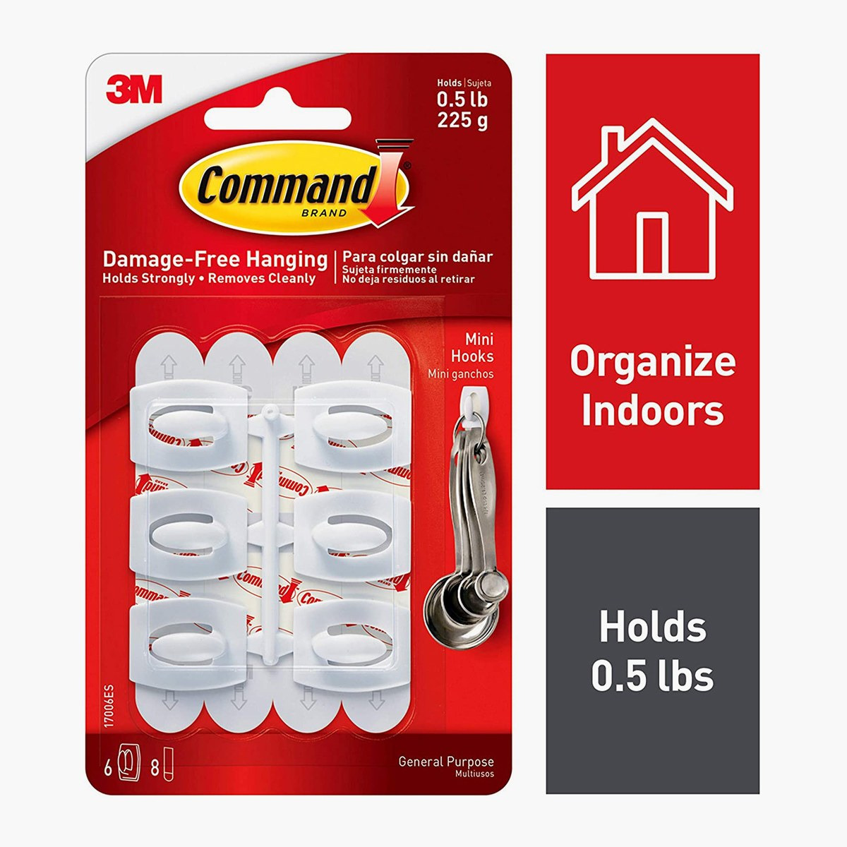 3M Command Mini Clear Hooks with Clear Strip - Set of 6-household-walldecorandmirrors-wallaccessories-image-13