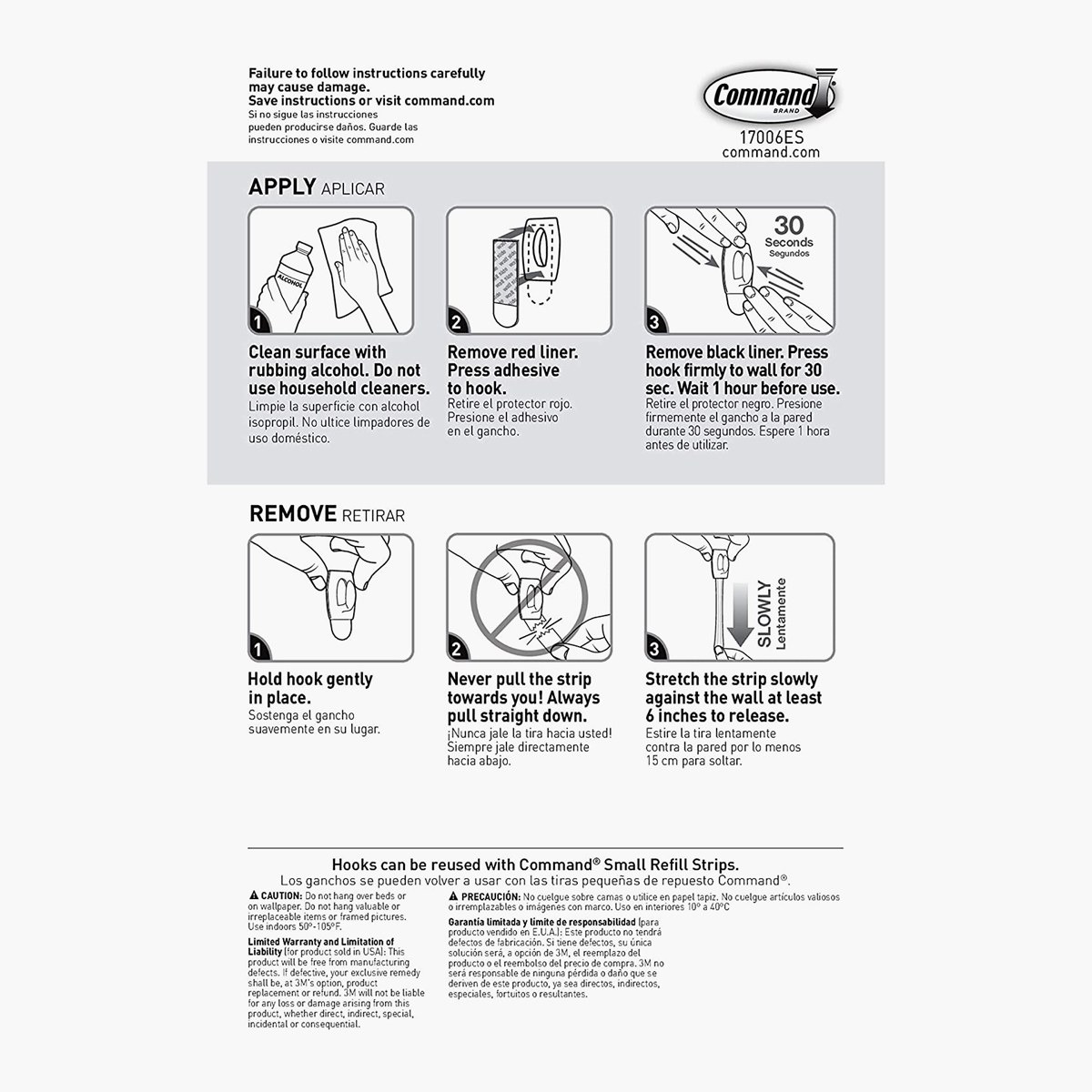3M Command Mini Clear Hooks with Clear Strip - Set of 6-household-walldecorandmirrors-wallaccessories-image-3
