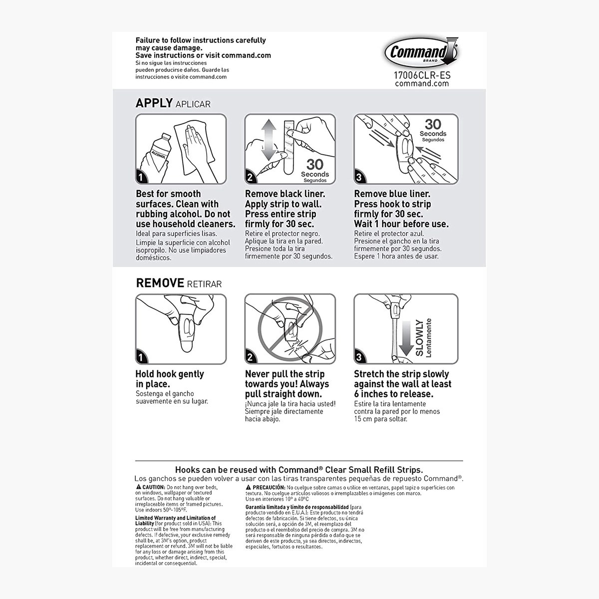 3M Command Mini Clear Hooks with Clear Strip - Set of 6-household-walldecorandmirrors-wallaccessories-image-9