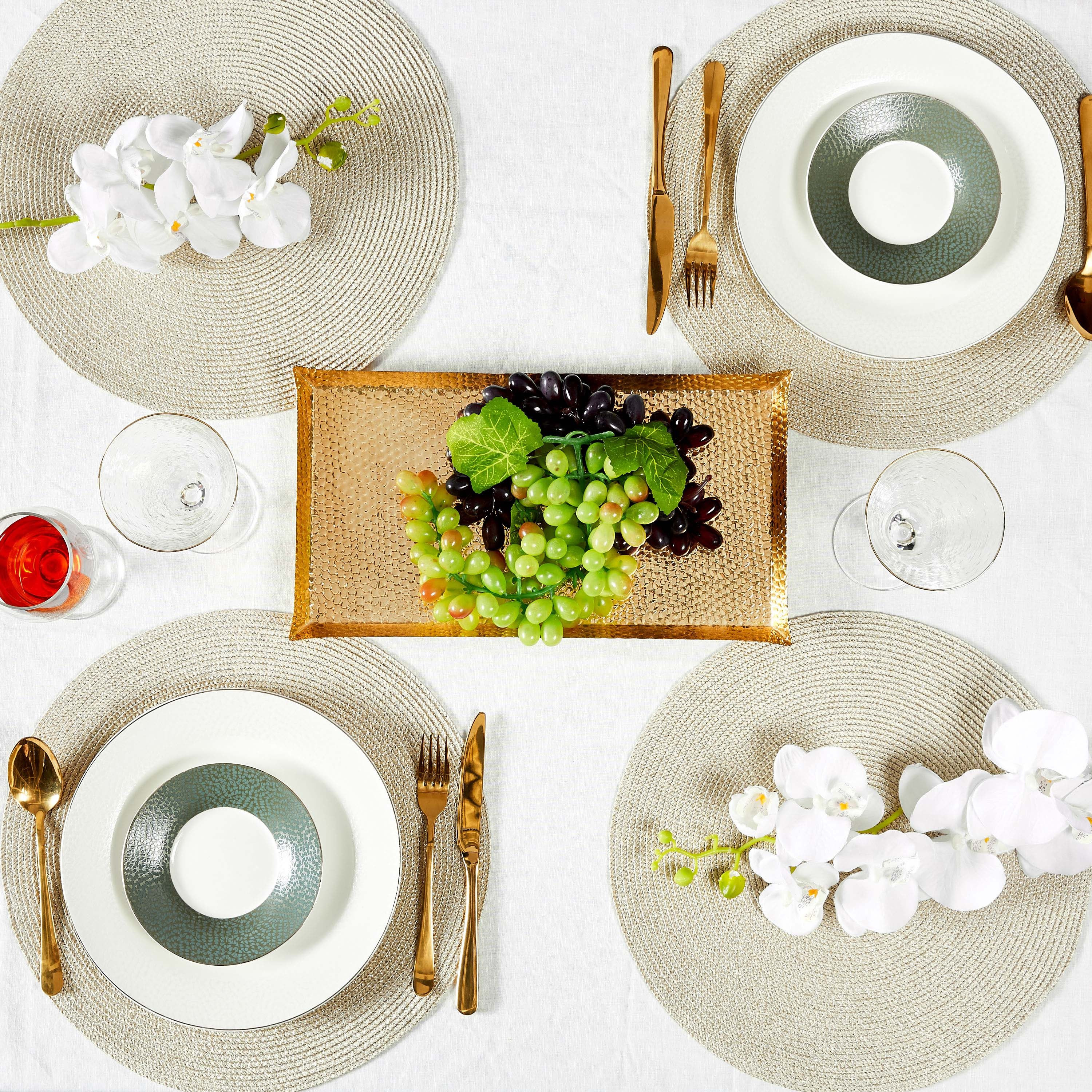 Amara Round 4-Piece Placemat Set - 38 cm-household-dining-tablelinen-placemats-image-4