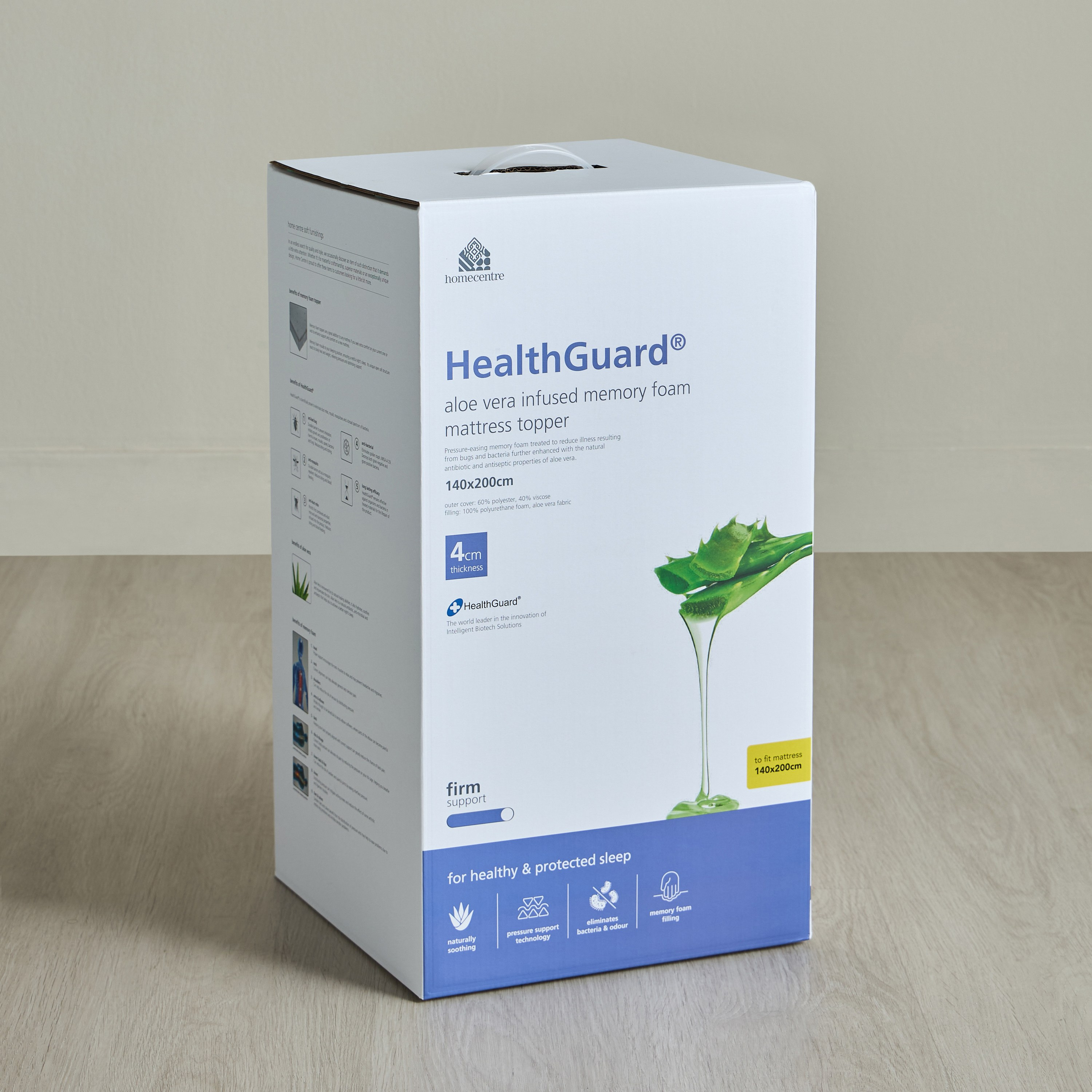 Healthguard Memory Foam Mattress Topper - 140x200 cm-household-bedding-mattresstoppersandprotectors-mattresstoppers-image-6